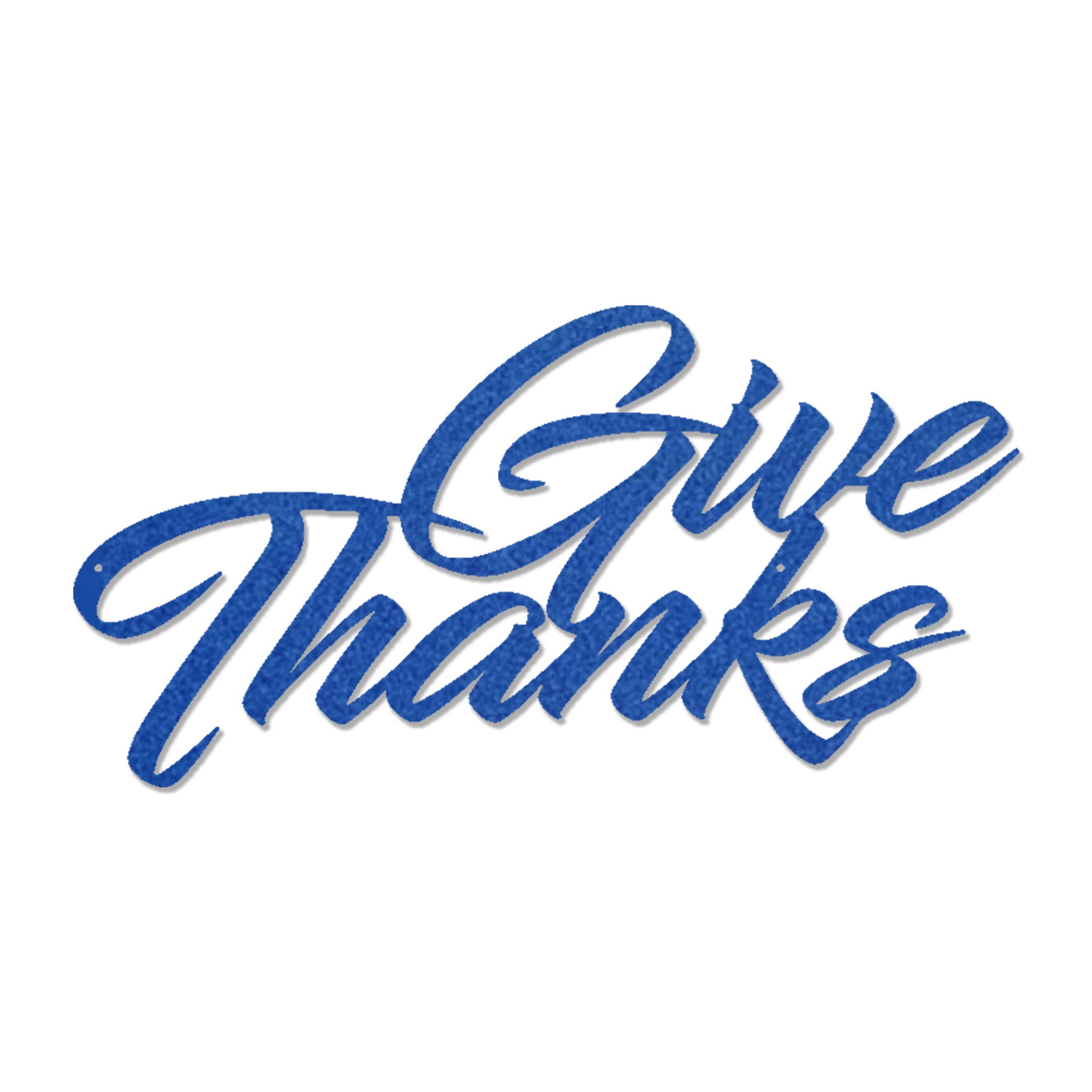 Give Thanks Metal Wall Art Sign – Christian Gratitude Decor – Inspirational Faith Steel Sign – Thanksgiving Farmhouse Wall Decor