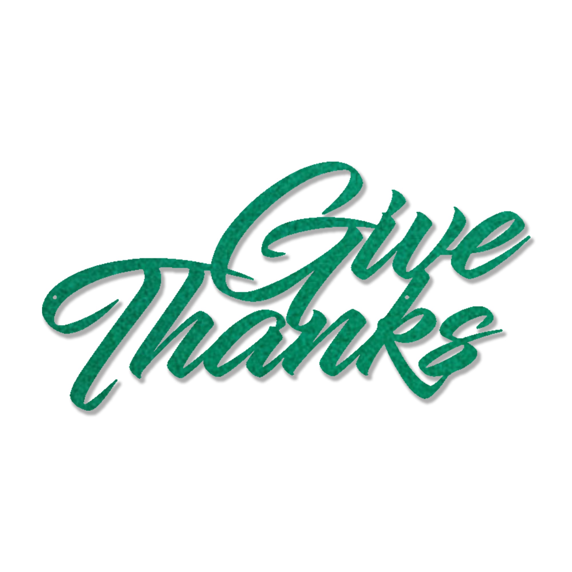 Give Thanks Metal Wall Art Sign – Christian Gratitude Decor – Inspirational Faith Steel Sign – Thanksgiving Farmhouse Wall Decor