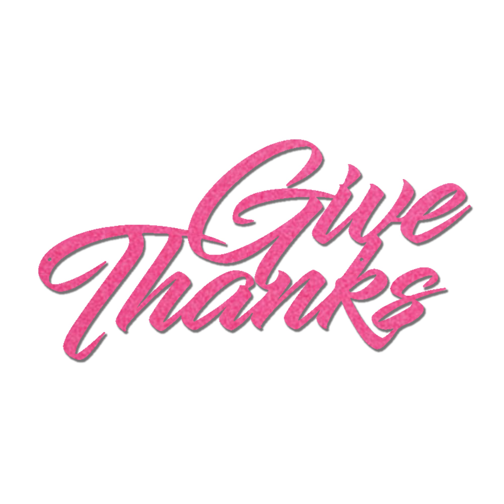 Give Thanks Metal Wall Art Sign – Christian Gratitude Decor – Inspirational Faith Steel Sign – Thanksgiving Farmhouse Wall Decor