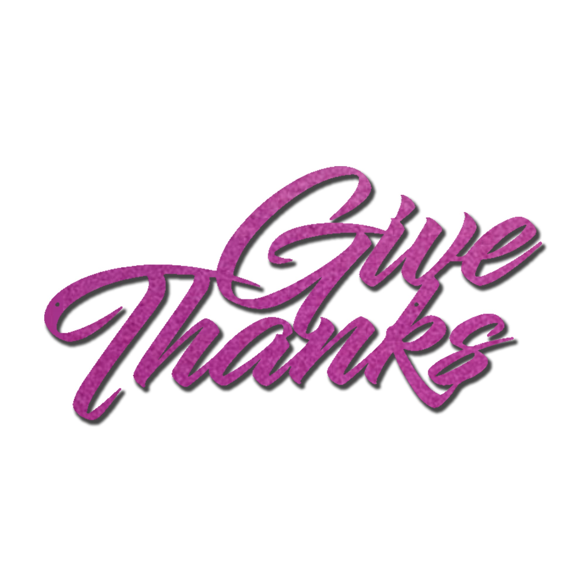 Give Thanks Metal Wall Art Sign – Christian Gratitude Decor – Inspirational Faith Steel Sign – Thanksgiving Farmhouse Wall Decor