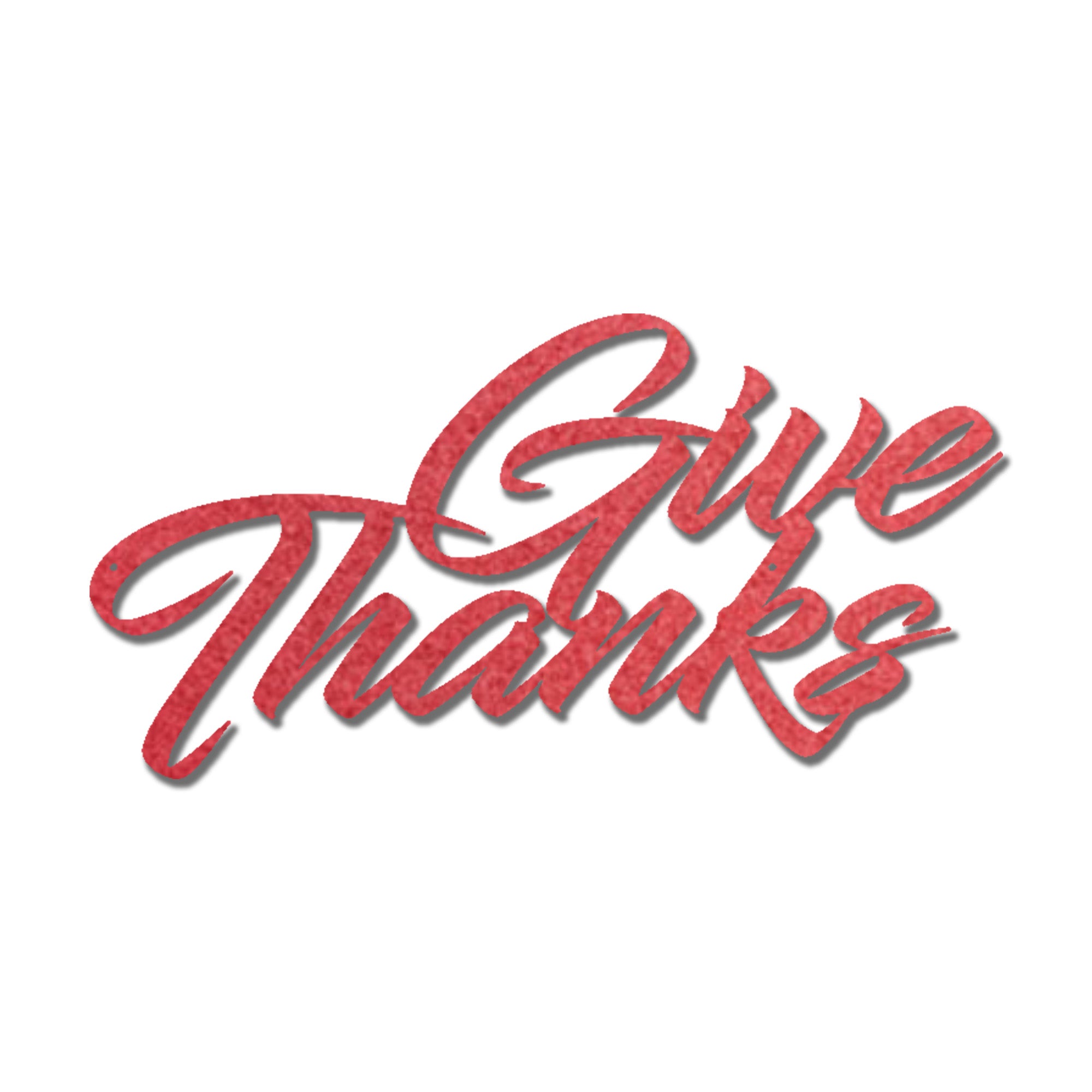 Give Thanks Metal Wall Art Sign – Christian Gratitude Decor – Inspirational Faith Steel Sign – Thanksgiving Farmhouse Wall Decor