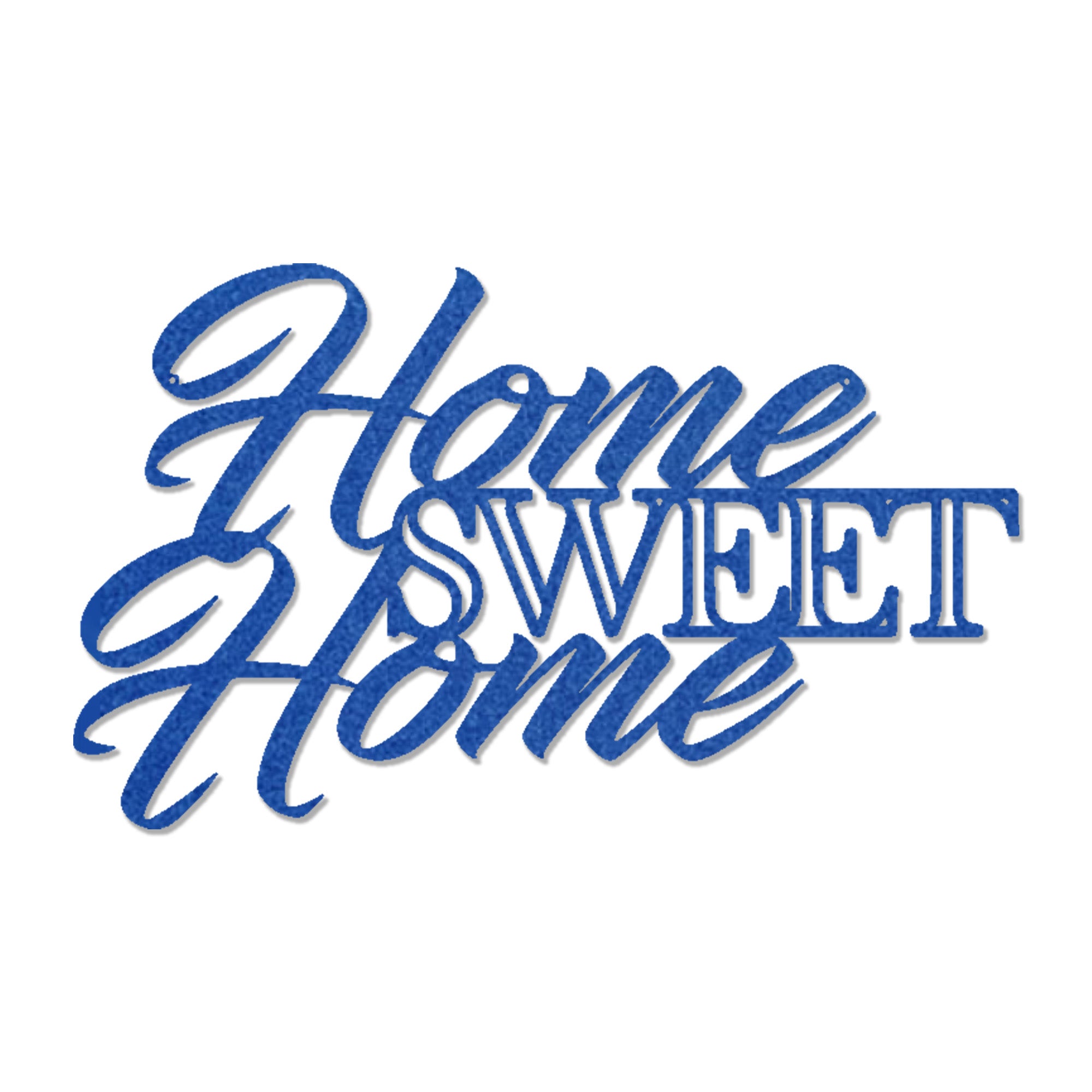 Home Sweet Home Steel Sign, Farmhouse Wall Decor, Script Metal Wall Art, Rustic Home Decor, Housewarming Gift