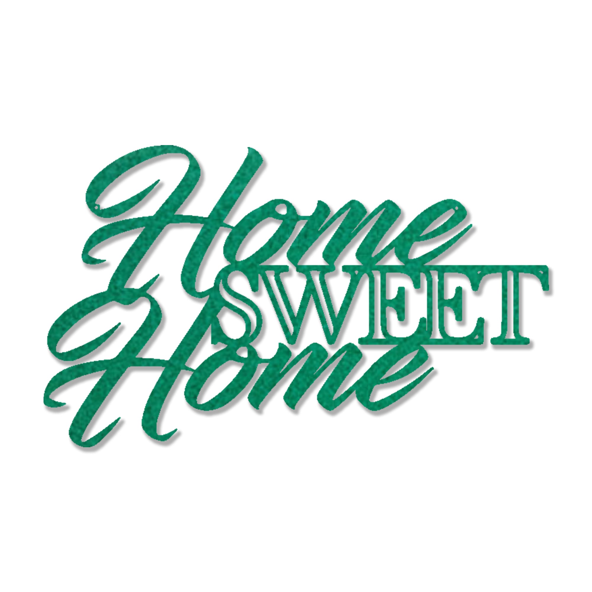Home Sweet Home Steel Sign, Farmhouse Wall Decor, Script Metal Wall Art, Rustic Home Decor, Housewarming Gift