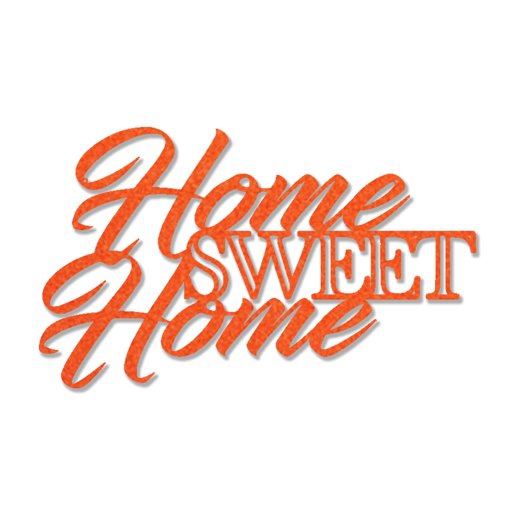 Home Sweet Home Steel Sign, Farmhouse Wall Decor, Script Metal Wall Art, Rustic Home Decor, Housewarming Gift