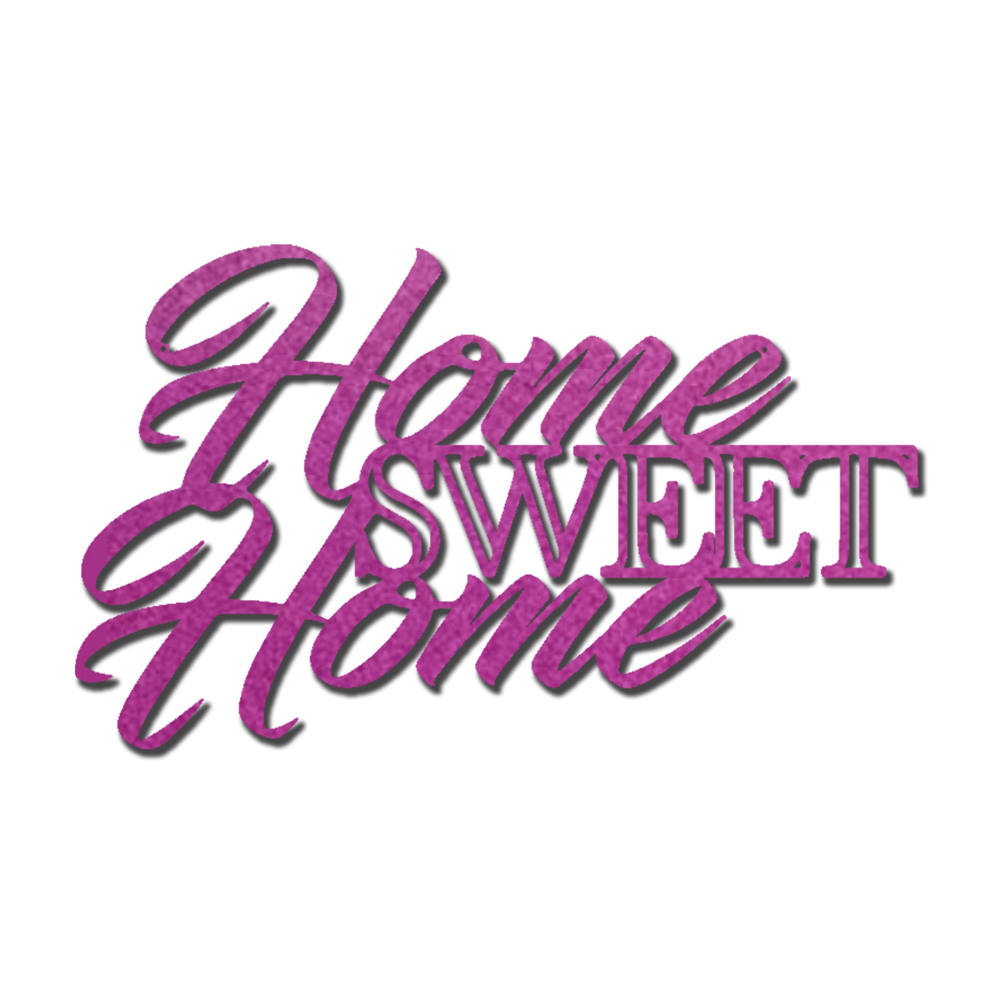 Home Sweet Home Steel Sign, Farmhouse Wall Decor, Script Metal Wall Art, Rustic Home Decor, Housewarming Gift