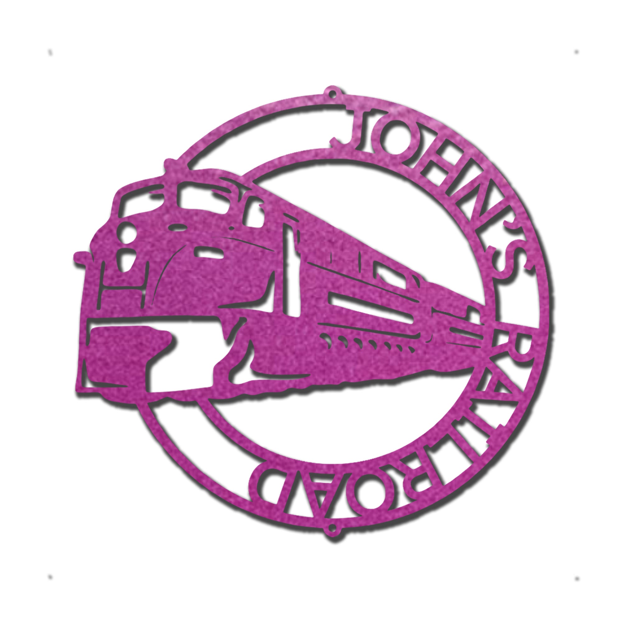Railroad Train Metal Wall Art – Locomotive Wall Decor – Railroad Enthusiast Gift – Train Lover Wall Sign