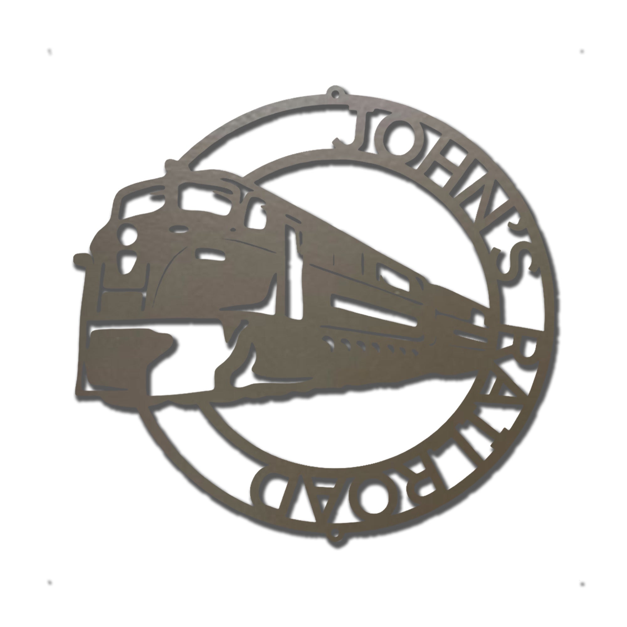 Railroad Train Metal Wall Art – Locomotive Wall Decor – Railroad Enthusiast Gift – Train Lover Wall Sign