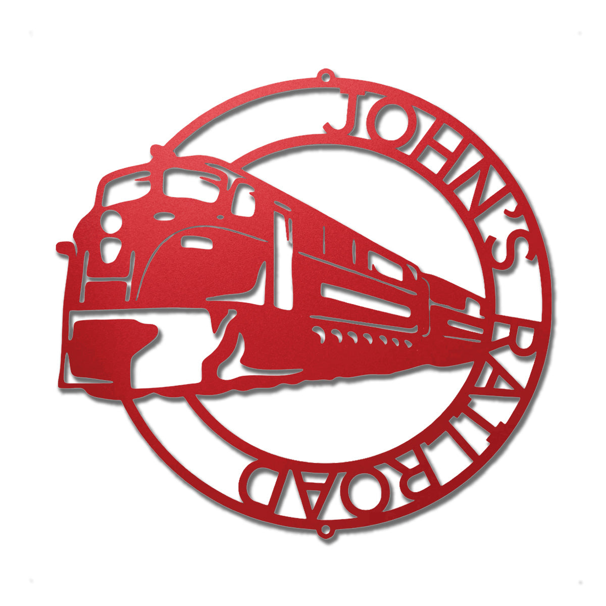 Railroad Train Metal Wall Art – Locomotive Wall Decor – Railroad Enthusiast Gift – Train Lover Wall Sign