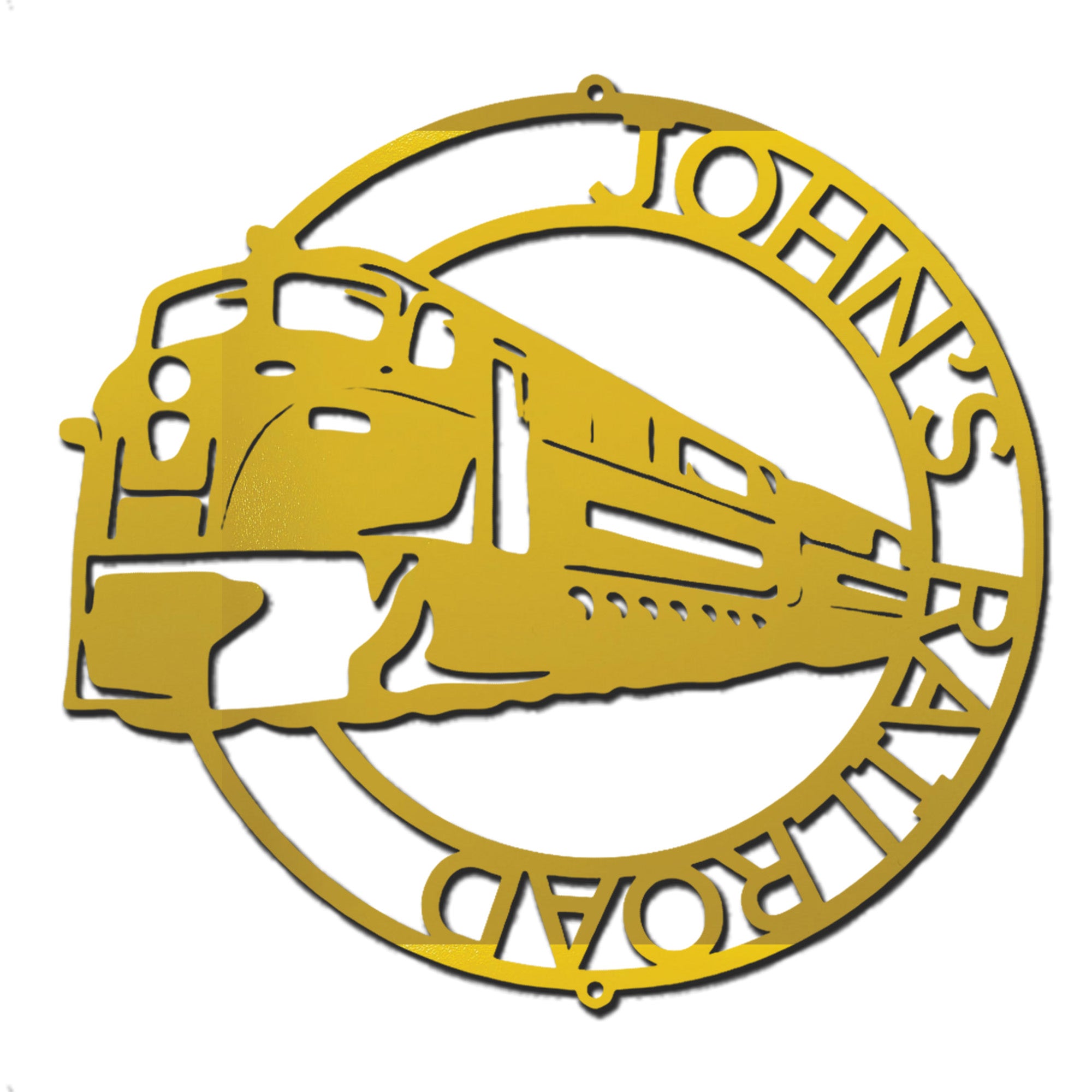 Railroad Train Metal Wall Art – Locomotive Wall Decor – Railroad Enthusiast Gift – Train Lover Wall Sign
