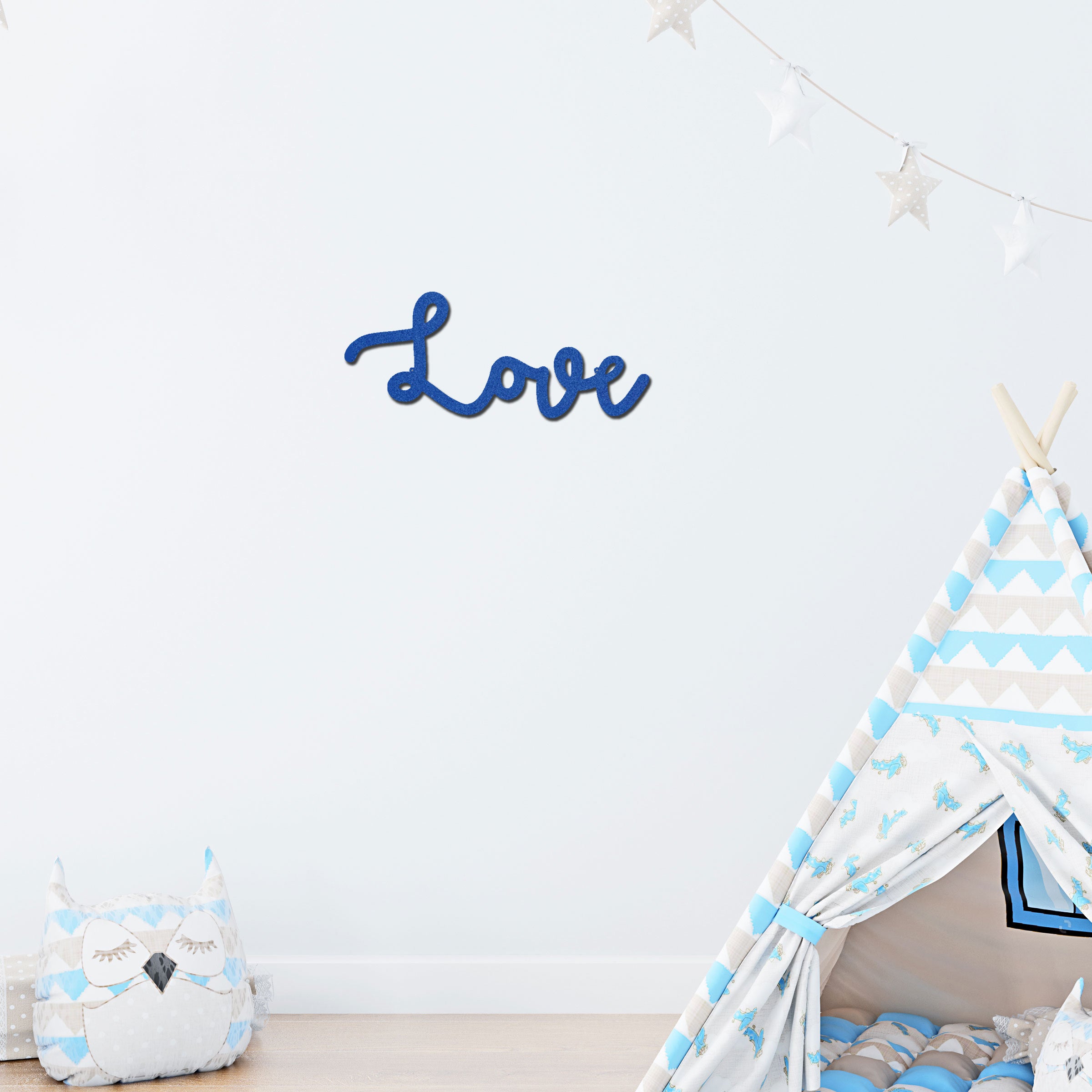 Love Metal Wall Art Sign – Inspirational Script Word Decor – Romantic Home Wall Decor – Farmhouse Love Wall Decoration