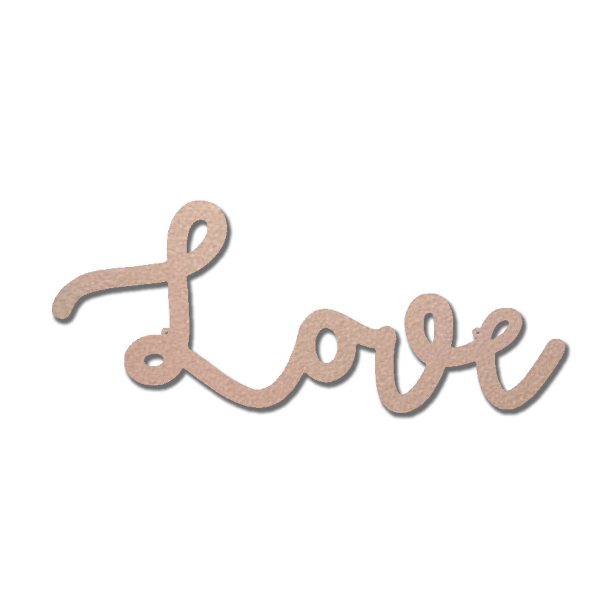 Love Metal Wall Art Sign – Inspirational Script Word Decor – Romantic Home Wall Decor – Farmhouse Love Wall Decoration