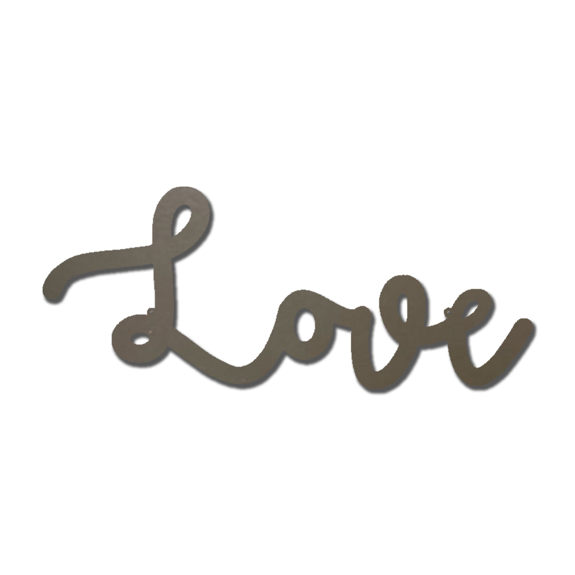 Love Metal Wall Art Sign – Inspirational Script Word Decor – Romantic Home Wall Decor – Farmhouse Love Wall Decoration