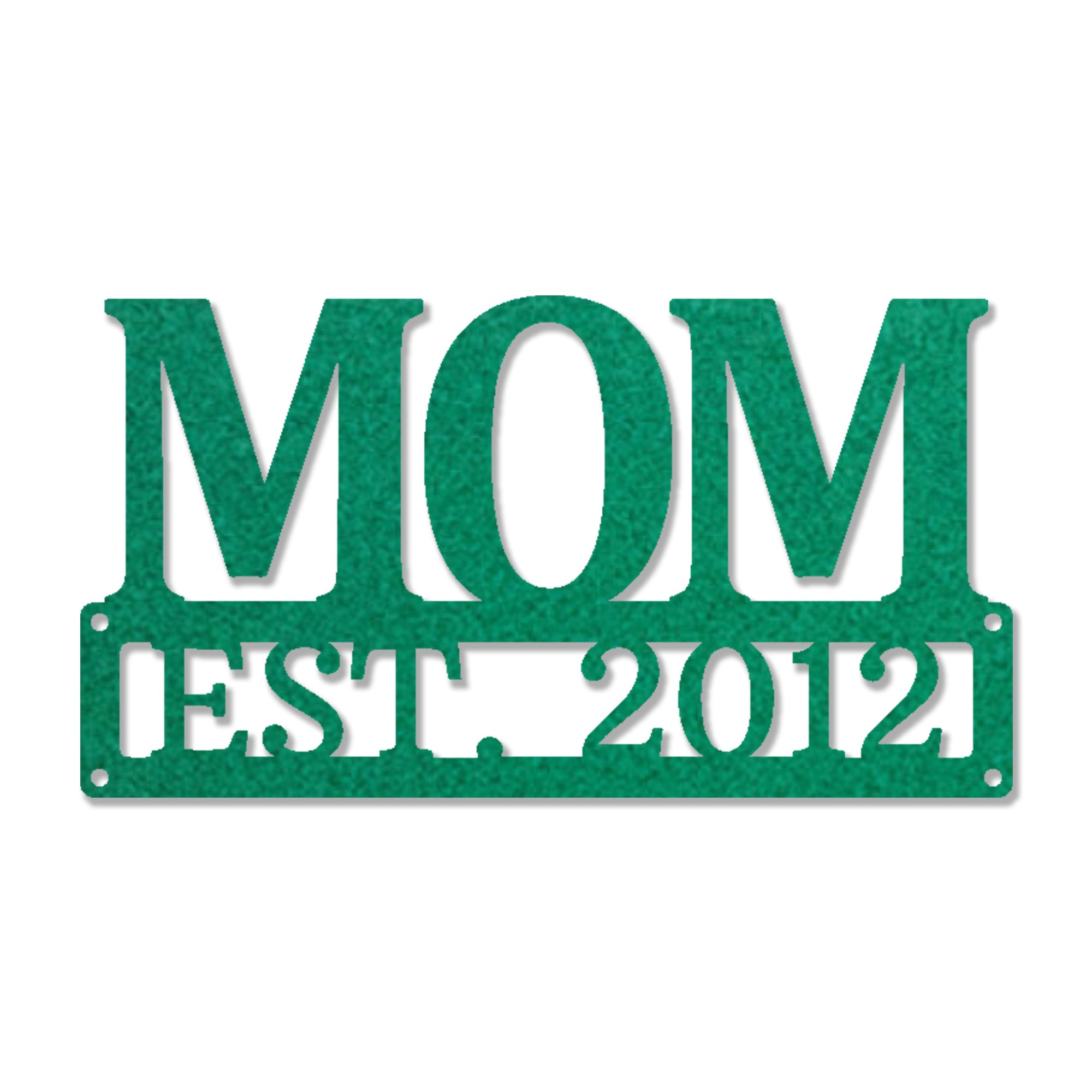 Mom Est. Year Metal Wall Art – Personalized Mom Sign – Custom Mother Established Date Sign – Mother’s Day Gift Wall Decor