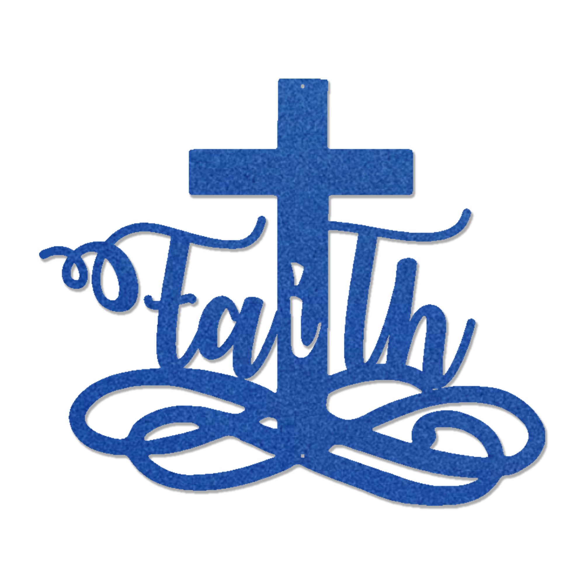 Faith Cross Metal Wall Art – Christian Decor – Inspirational Faith Steel Cross Sign – Religious Home Decor