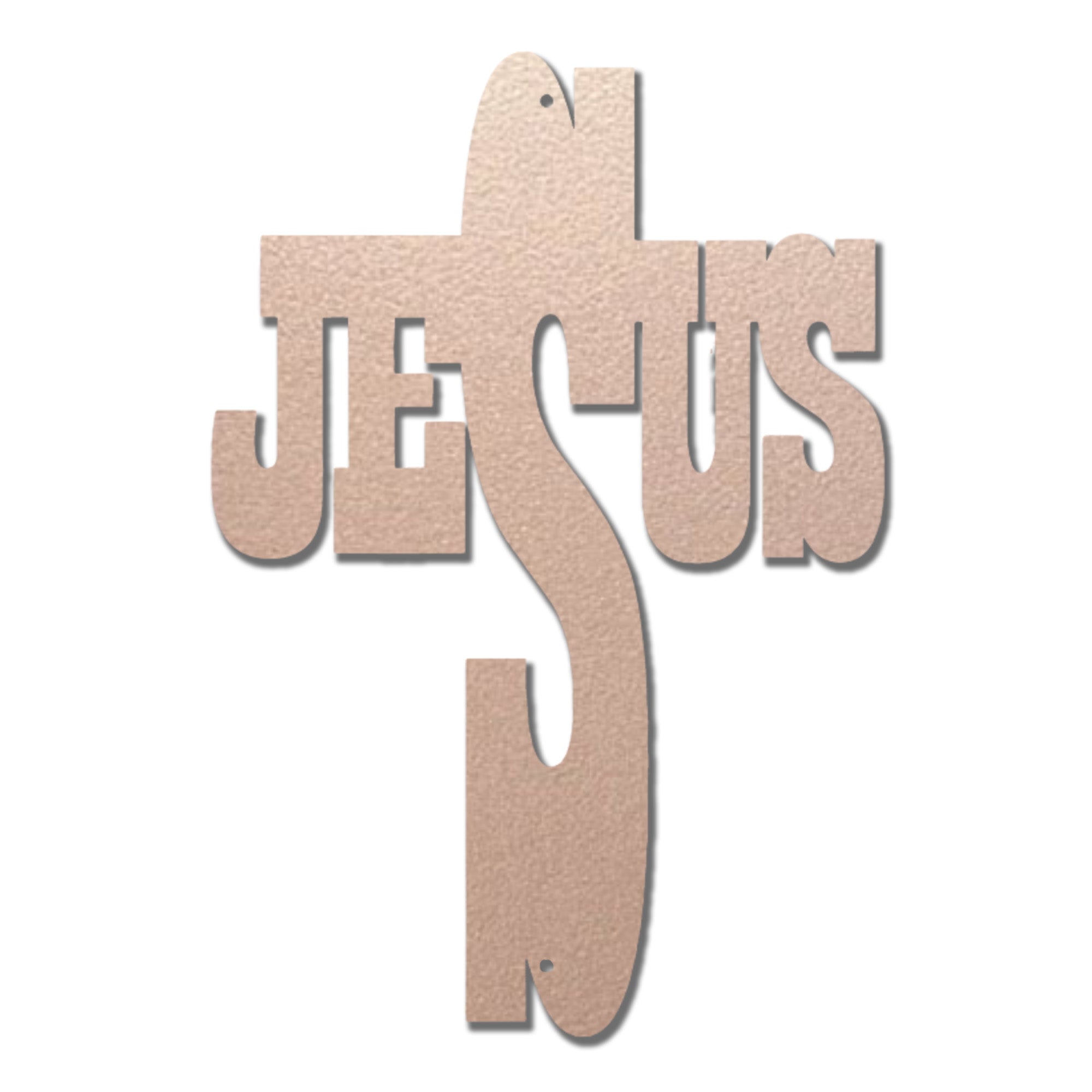 Jesus Cross Metal Wall Art – Christian Steel Cross Sign – Inspirational Faith Decor – Religious Wall Decor