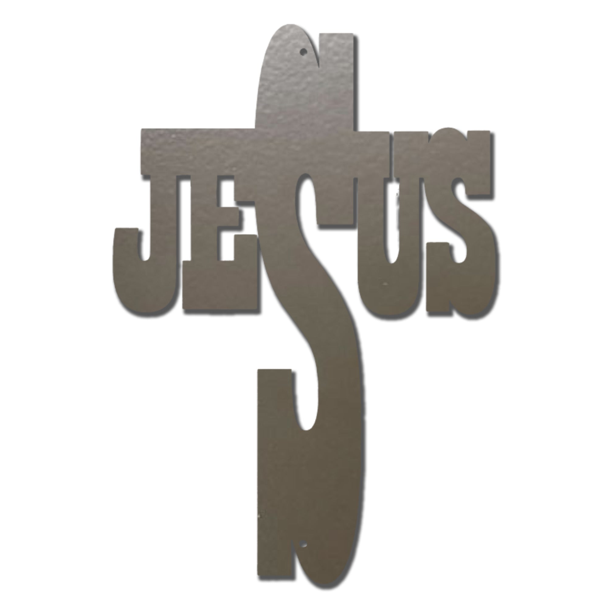 Jesus Cross Metal Wall Art – Christian Steel Cross Sign – Inspirational Faith Decor – Religious Wall Decor