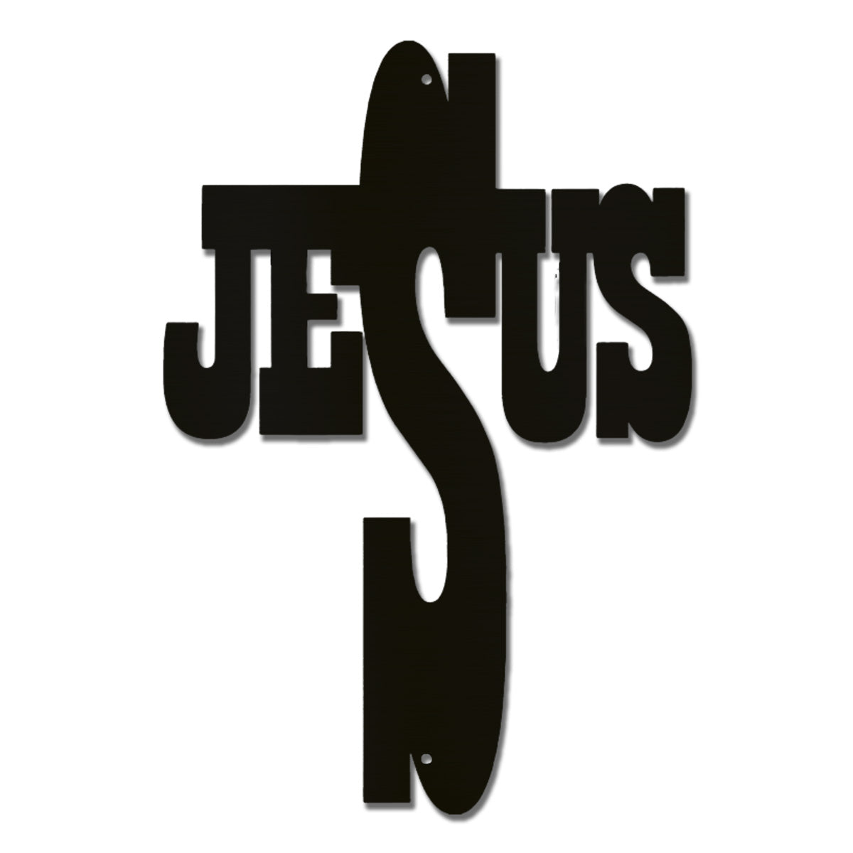 Jesus Cross Metal Wall Art – Christian Steel Cross Sign – Inspirational Faith Decor – Religious Wall Decor
