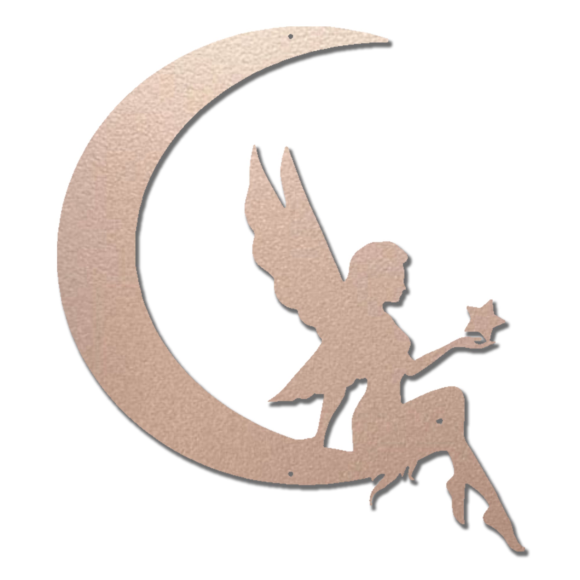 Moon Fairy Metal Wall Art – Nursery Decor – Princess Room Wall Decor