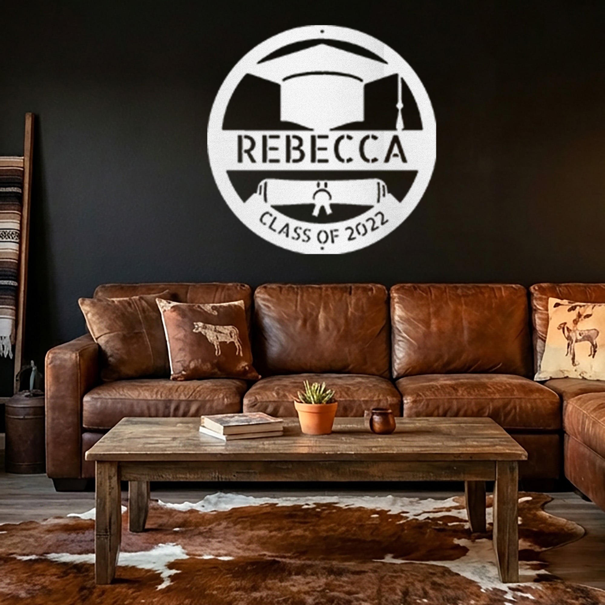 Personalized Graduation Steel Sign – Class of 2026 Decor – Custom Graduate Name Metal Art – Graduation Gift