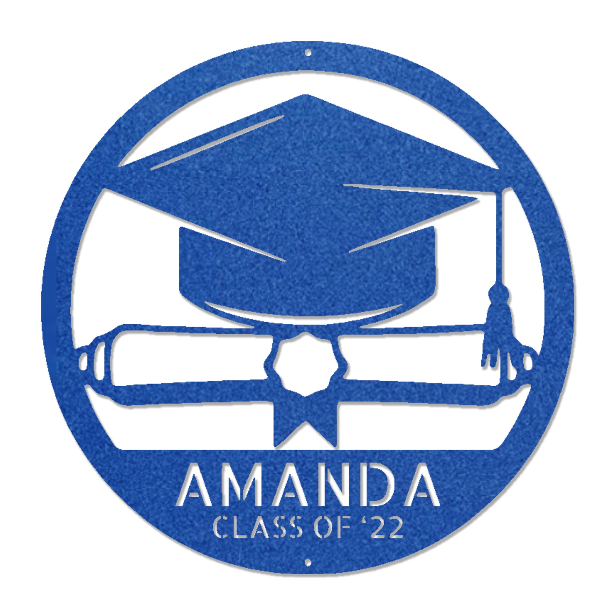 Personalized Graduation Metal Sign, Custom Graduate Name Sign, Class of 2026 Gift, Graduation Cap Decor, Senior Gift