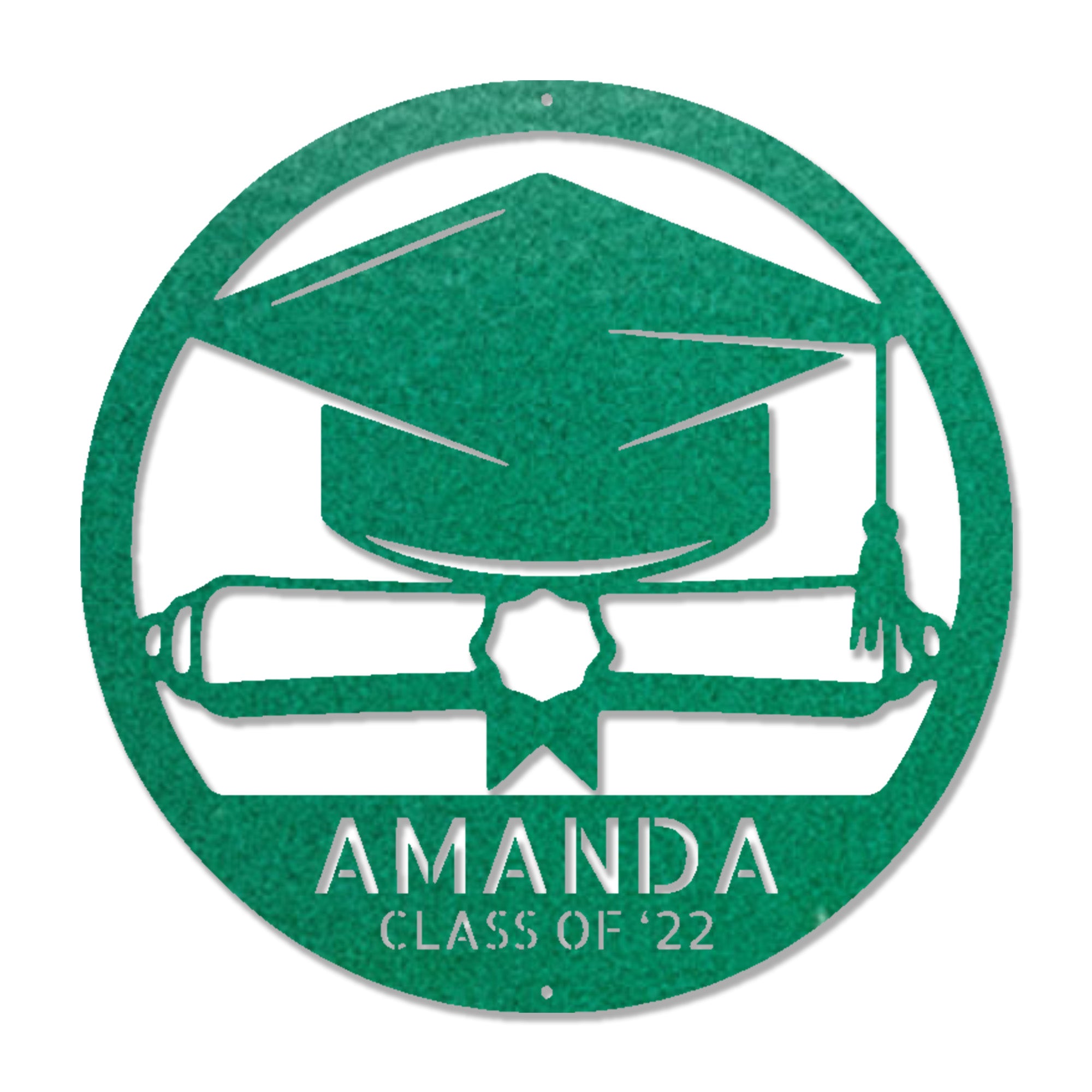 Personalized Graduation Metal Sign, Custom Graduate Name Sign, Class of 2026 Gift, Graduation Cap Decor, Senior Gift