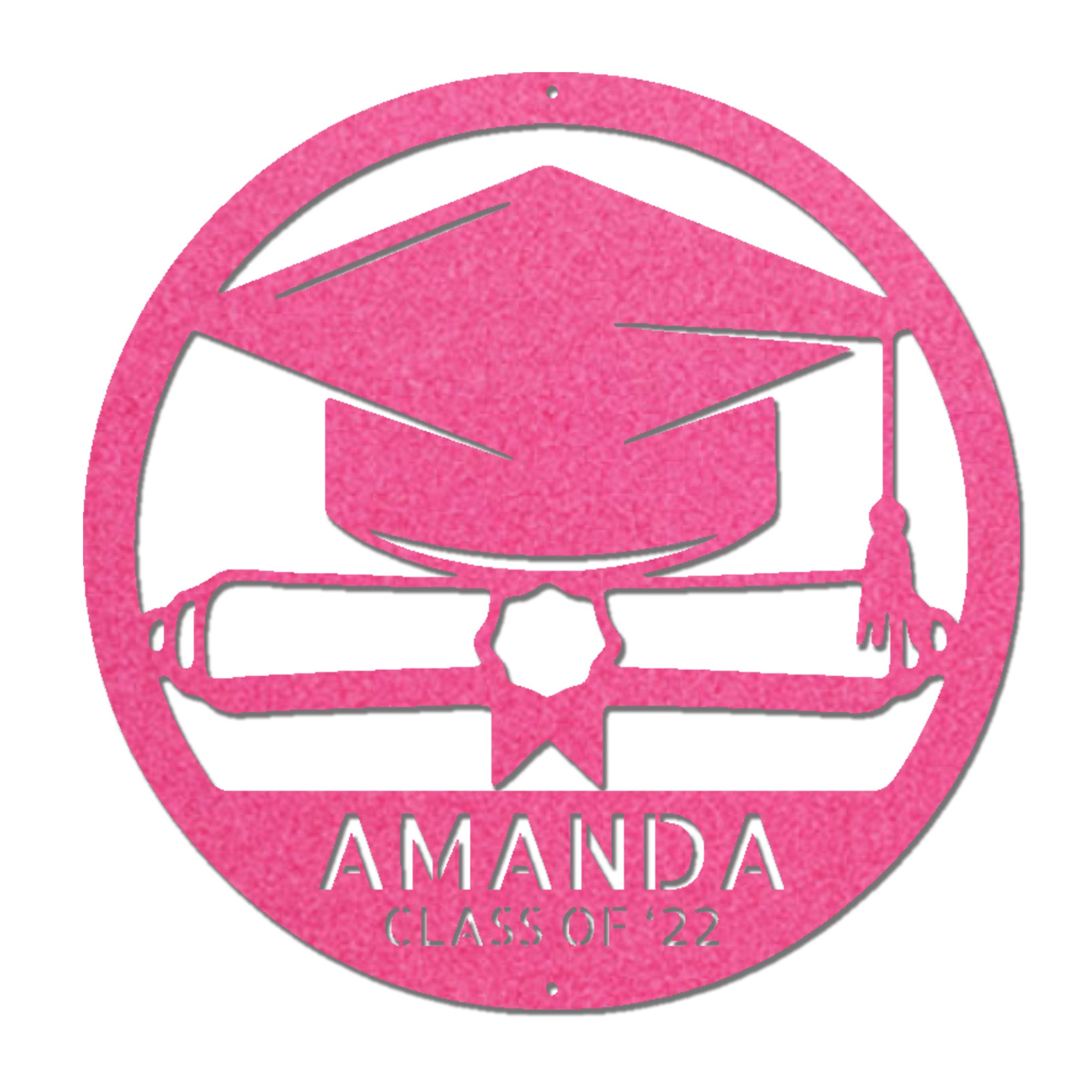 Personalized Graduation Metal Sign, Custom Graduate Name Sign, Class of 2026 Gift, Graduation Cap Decor, Senior Gift