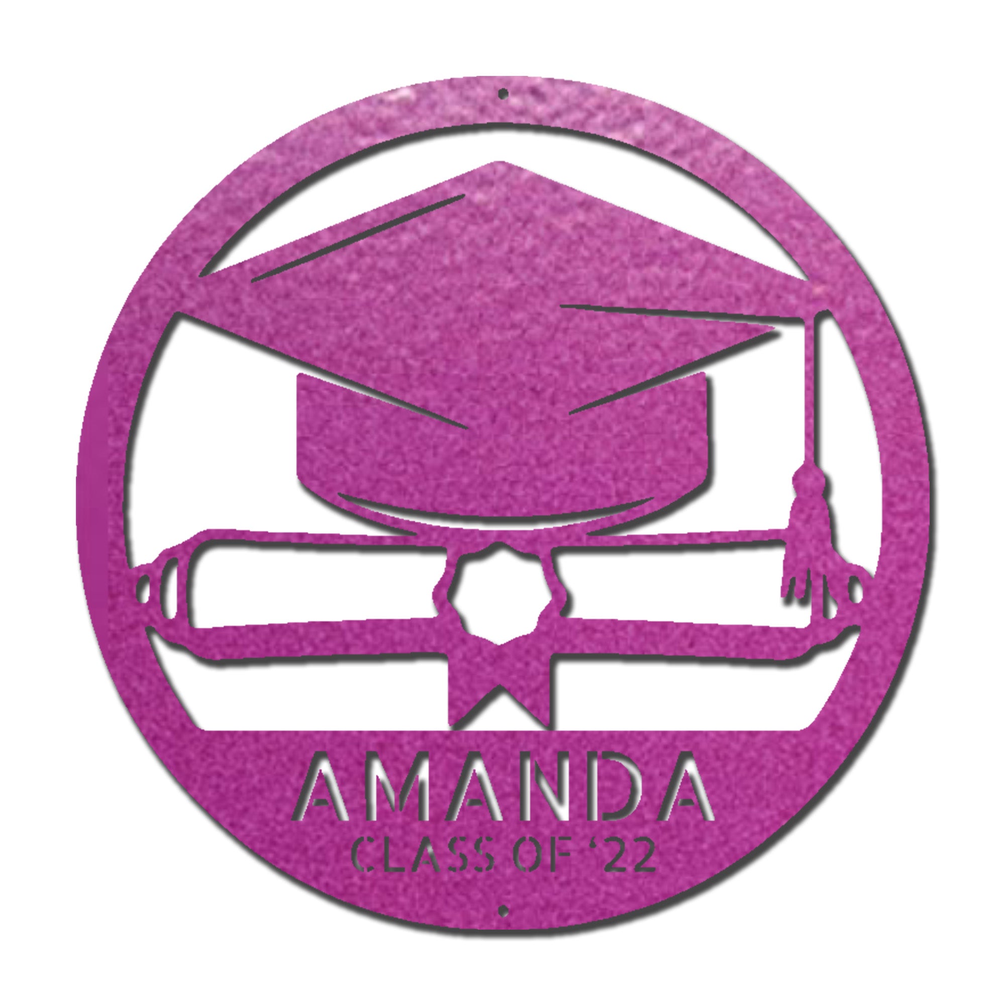 Personalized Graduation Metal Sign, Custom Graduate Name Sign, Class of 2026 Gift, Graduation Cap Decor, Senior Gift
