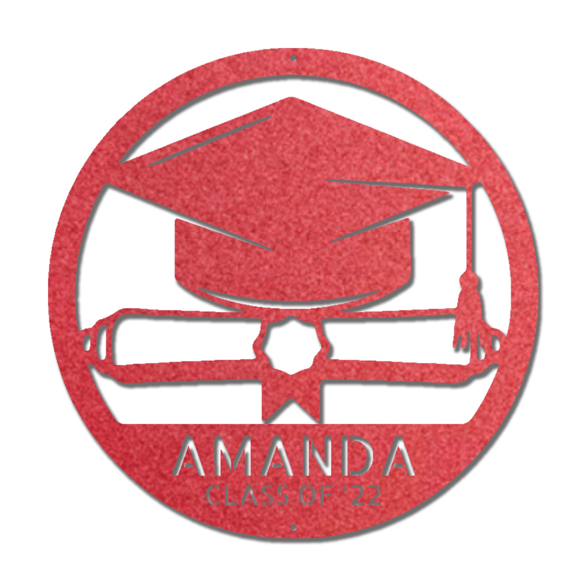 Personalized Graduation Metal Sign, Custom Graduate Name Sign, Class of 2026 Gift, Graduation Cap Decor, Senior Gift