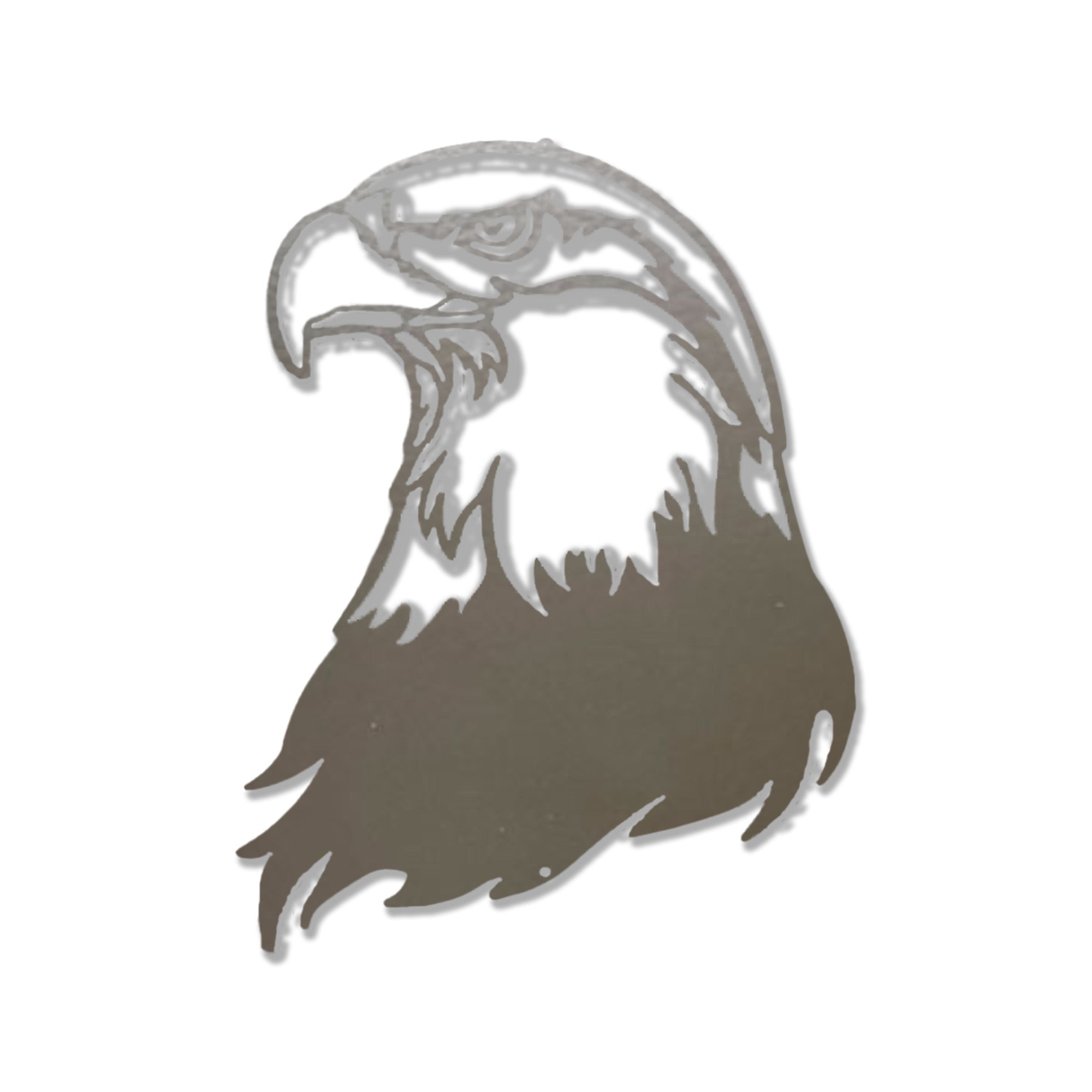 Bald Eagle Metal Wall Art – Patriotic American Eagle Wall Decor – Rustic Wildlife Metal Sign – Cabin Lodge Wall Art