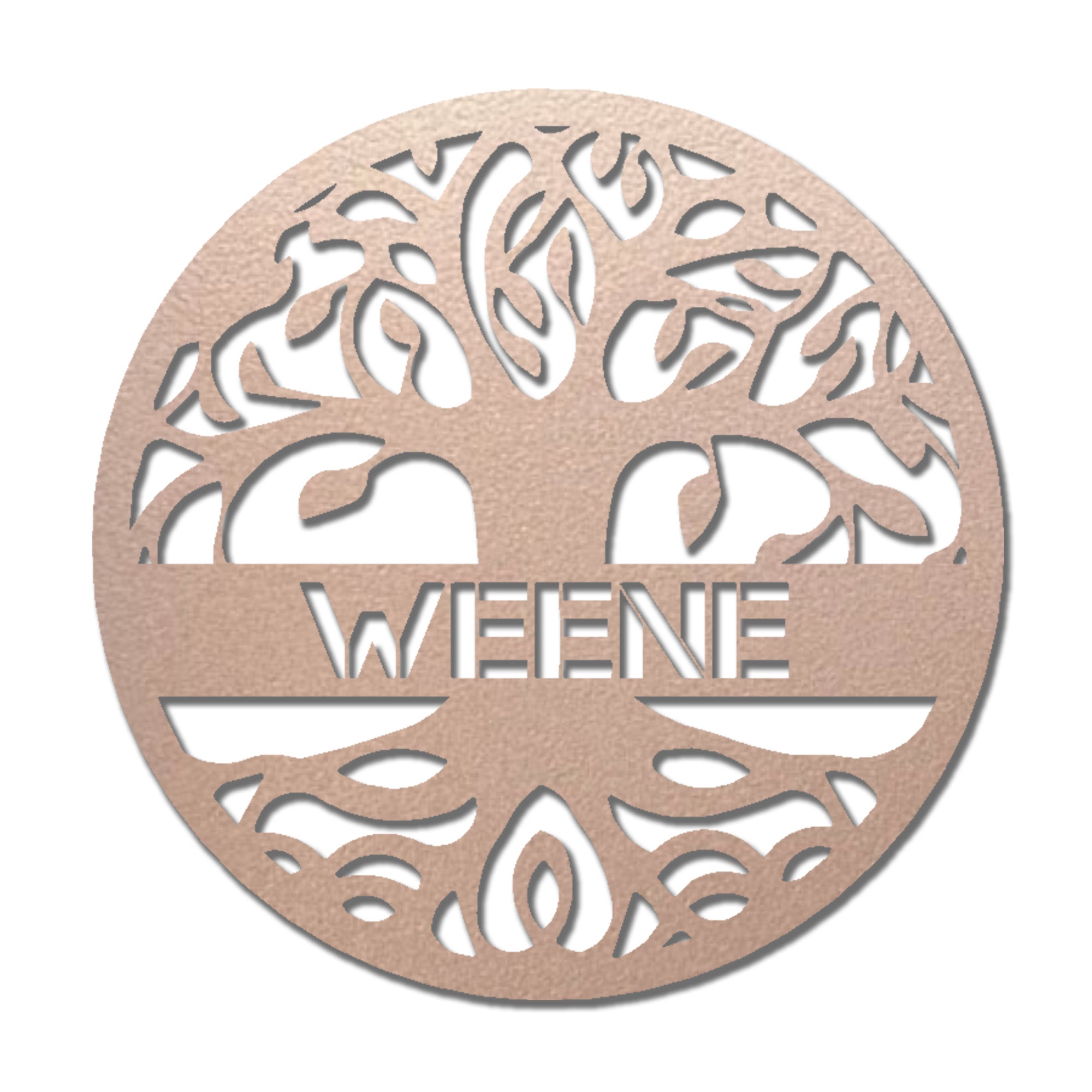 Personalized Tree of Life Metal Wall Art – Custom Family Name Sign – Tree of Life Metal Decor – Nature Inspired Family Wall Decor