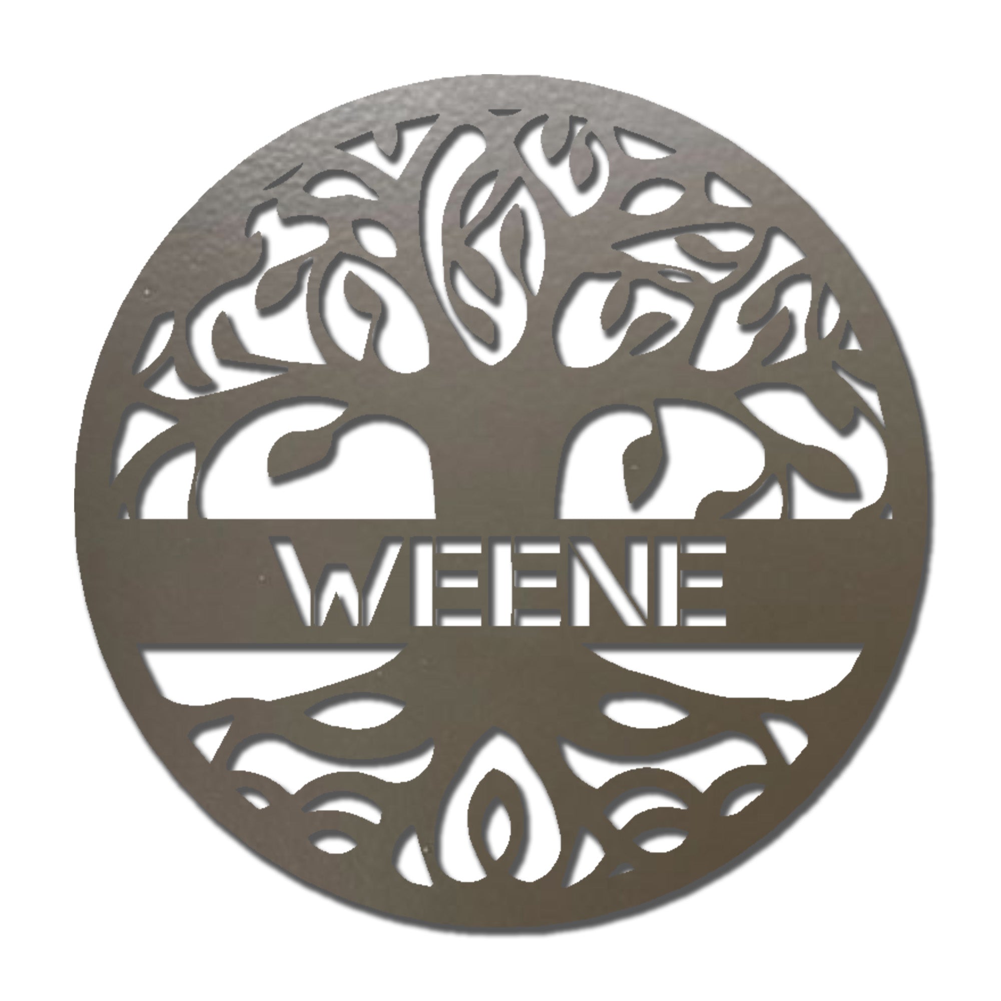 Personalized Tree of Life Metal Wall Art – Custom Family Name Sign – Tree of Life Metal Decor – Nature Inspired Family Wall Decor