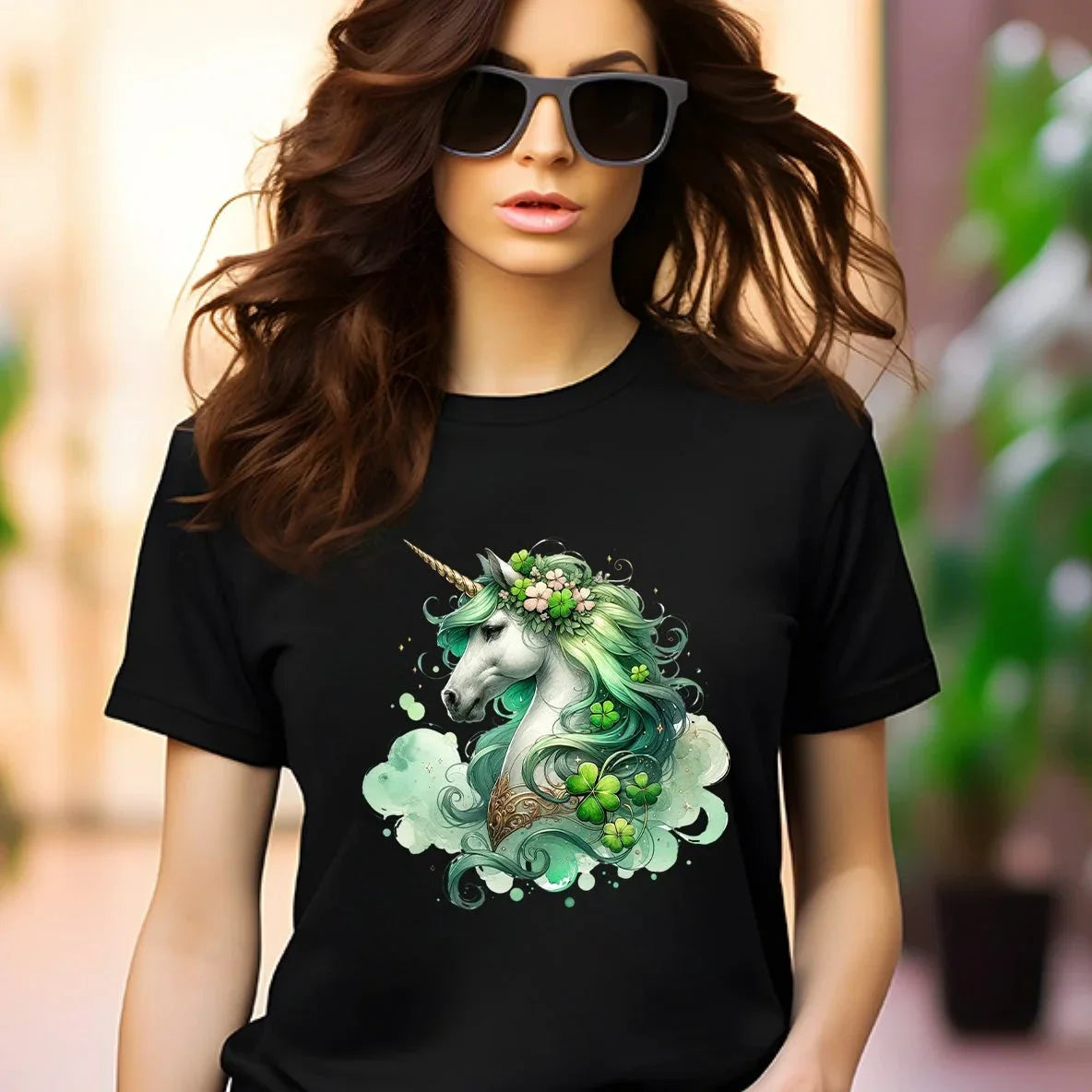 Magical Irish Unicorn St. Patrick's Day T-Shirt – Enchanting Lucky Charm Tee