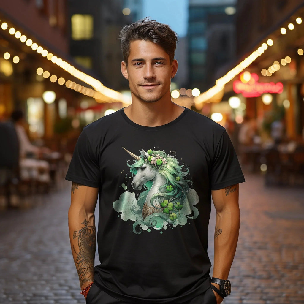 Magical Irish Unicorn St. Patrick's Day T-Shirt – Enchanting Lucky Charm Tee