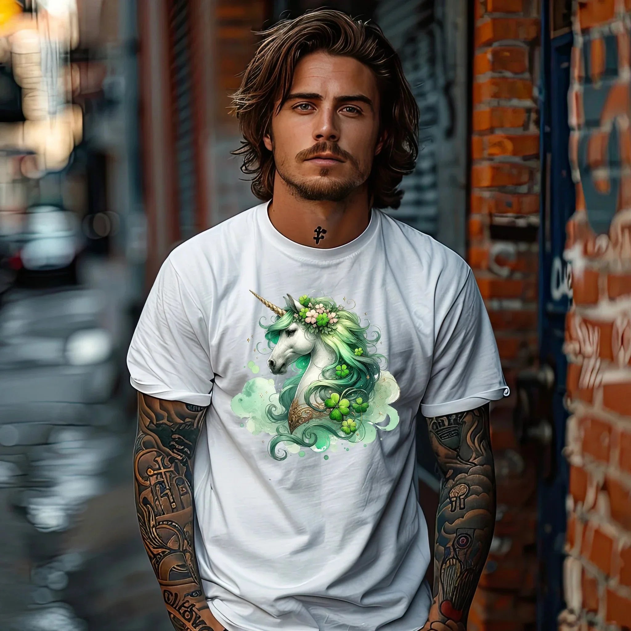 Magical Irish Unicorn St. Patrick's Day T-Shirt – Enchanting Lucky Charm Tee