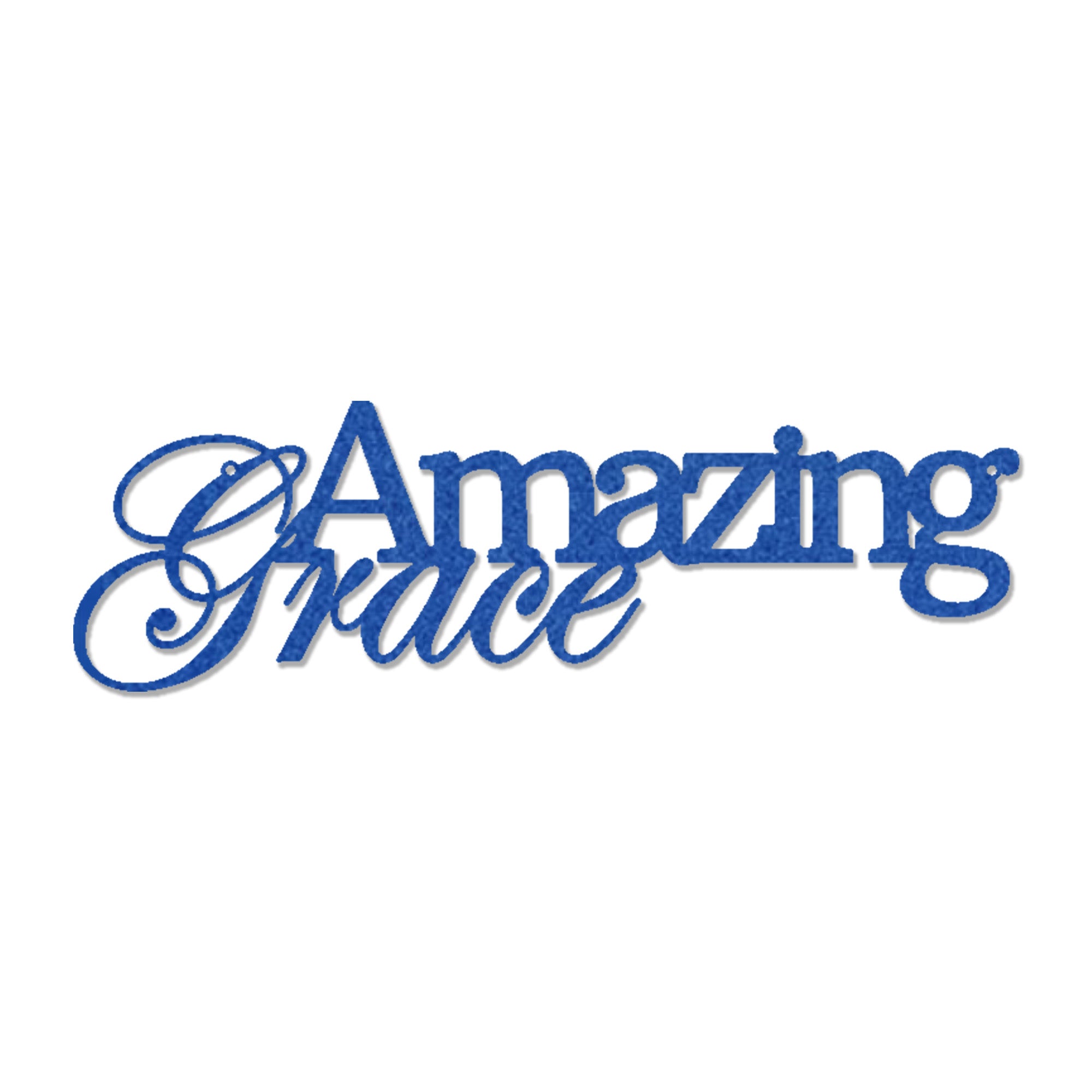 Amazing Grace Metal Wall Art Sign – Christian Steel Scripture Decor – Inspirational Faith Home Decor – Laser Cut Metal Sign