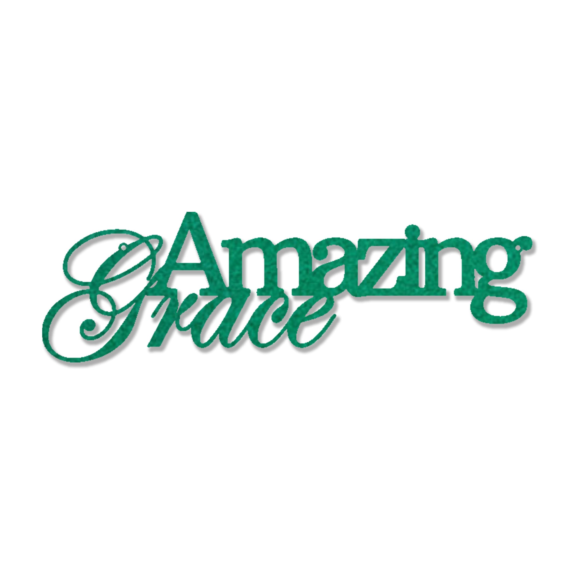 Amazing Grace Metal Wall Art Sign – Christian Steel Scripture Decor – Inspirational Faith Home Decor – Laser Cut Metal Sign
