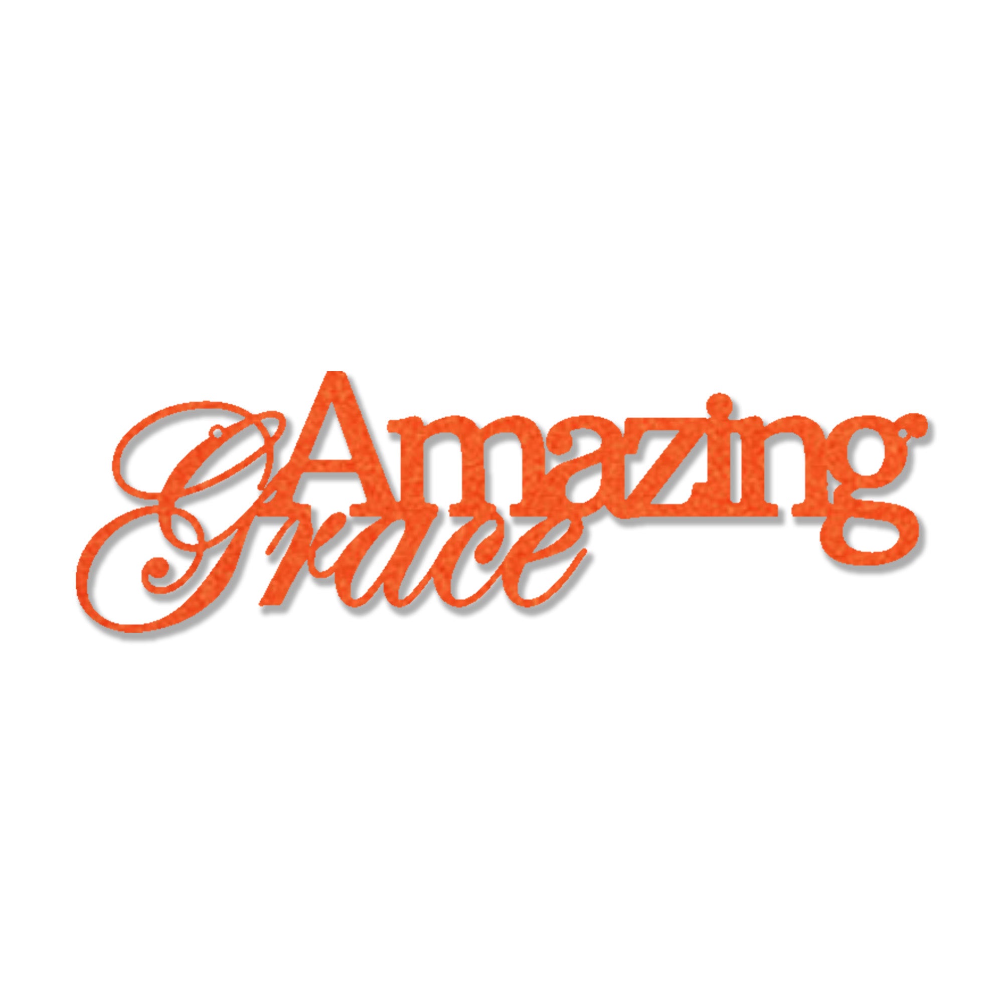 Amazing Grace Metal Wall Art Sign – Christian Steel Scripture Decor – Inspirational Faith Home Decor – Laser Cut Metal Sign