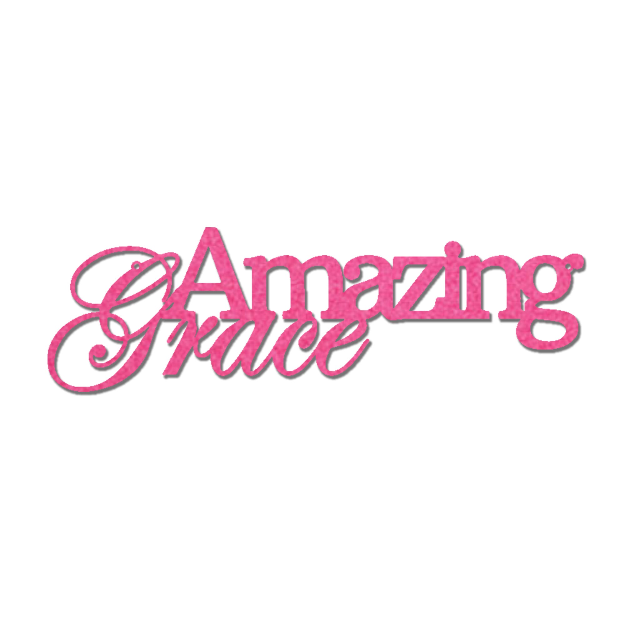 Amazing Grace Metal Wall Art Sign – Christian Steel Scripture Decor – Inspirational Faith Home Decor – Laser Cut Metal Sign