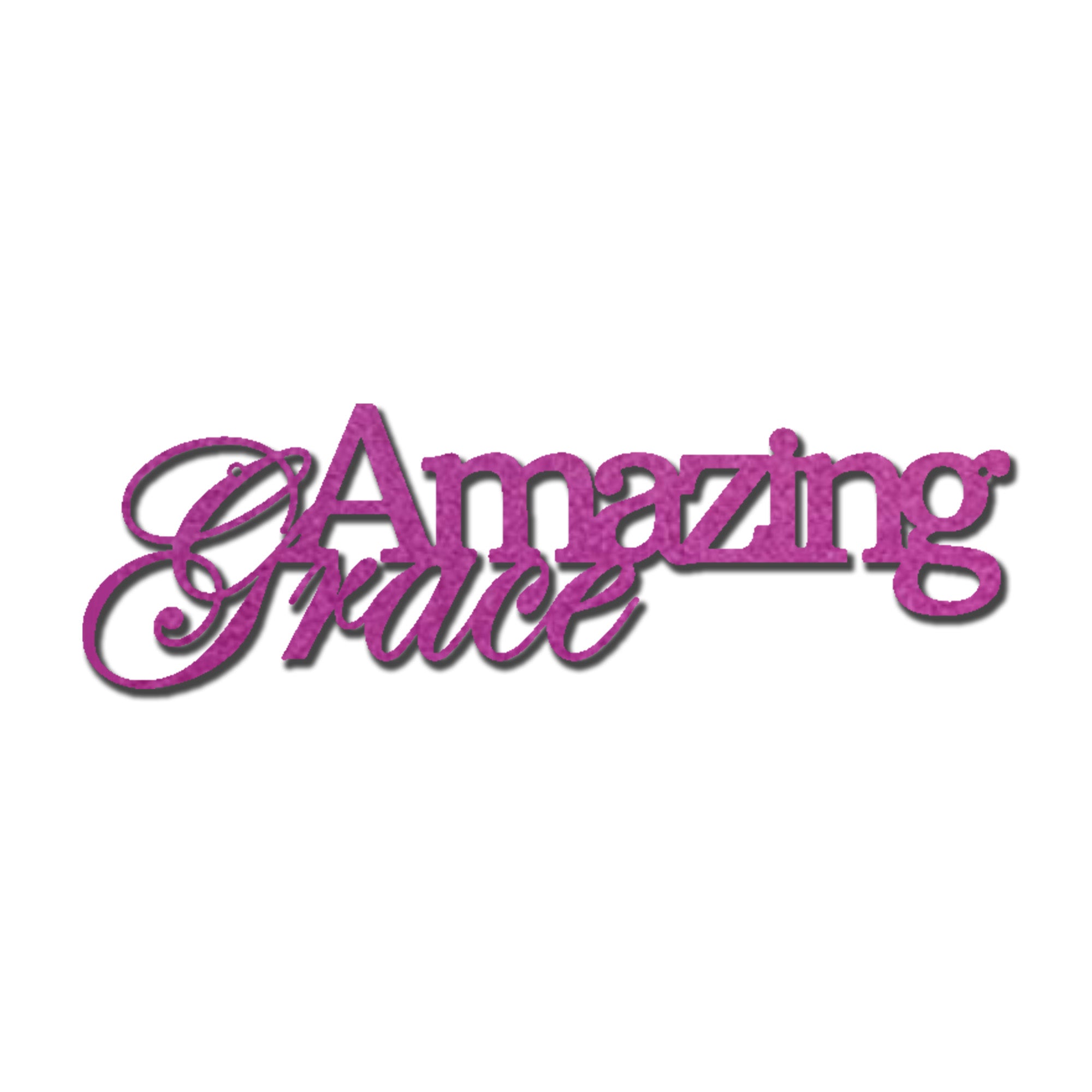 Amazing Grace Metal Wall Art Sign – Christian Steel Scripture Decor – Inspirational Faith Home Decor – Laser Cut Metal Sign