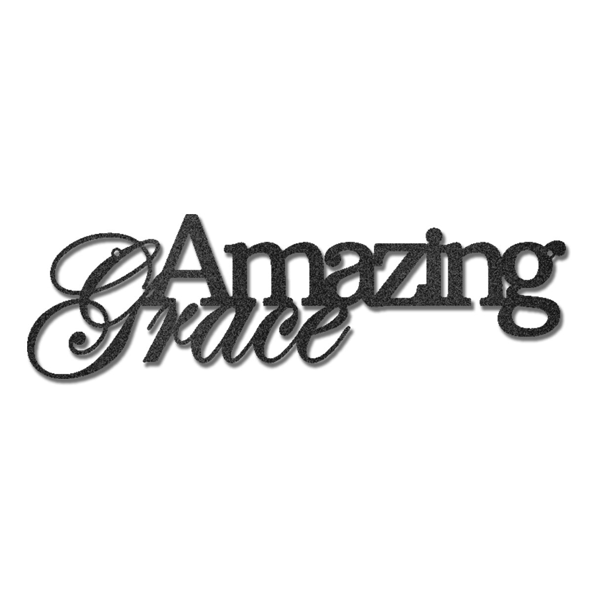 Amazing Grace Metal Wall Art Sign – Christian Steel Scripture Decor – Inspirational Faith Home Decor – Laser Cut Metal Sign