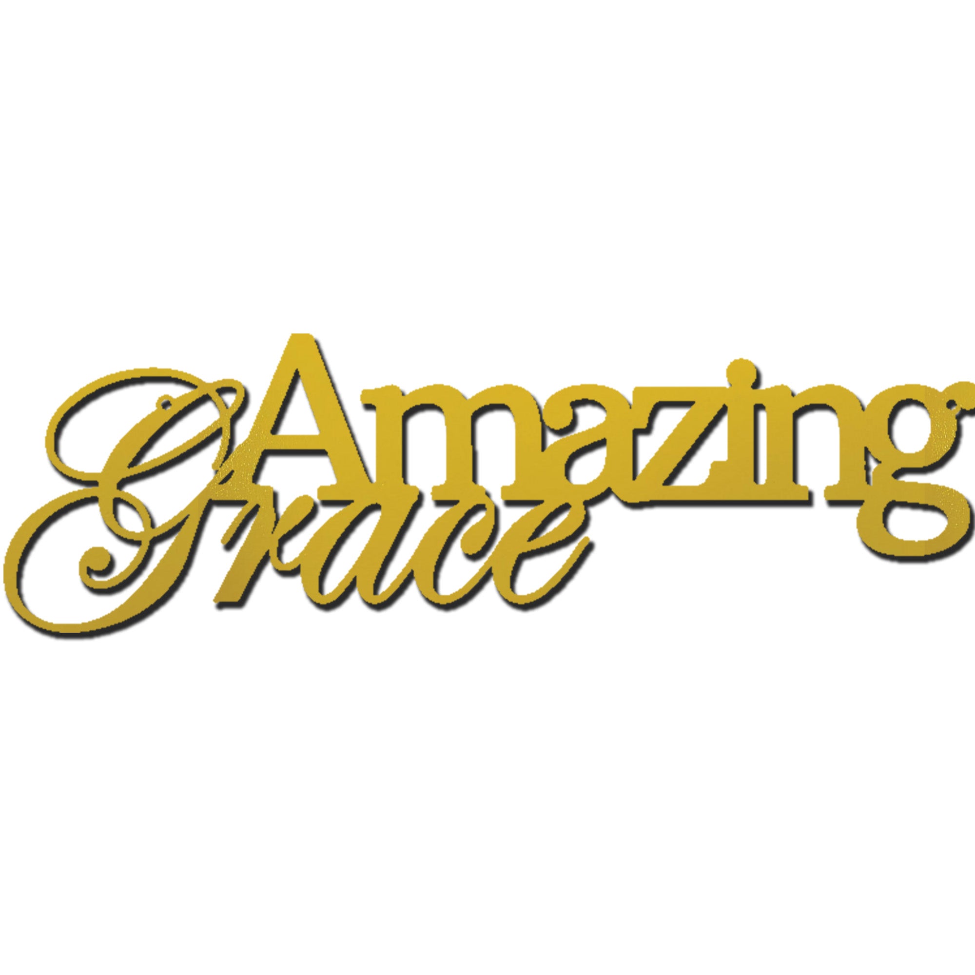 Amazing Grace Metal Wall Art Sign – Christian Steel Scripture Decor – Inspirational Faith Home Decor – Laser Cut Metal Sign