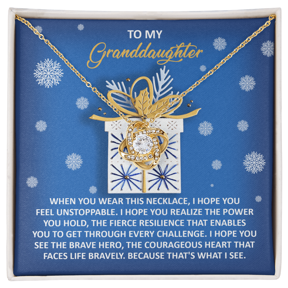 Granddaughter Gift for Christmas - Brave Hero with a Courageous Heart