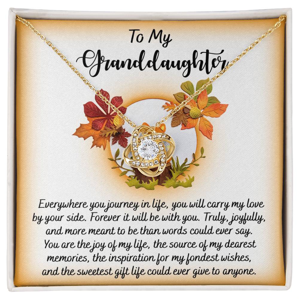 My Love by Your Side Love Knot Necklace Gift for Granddaughter