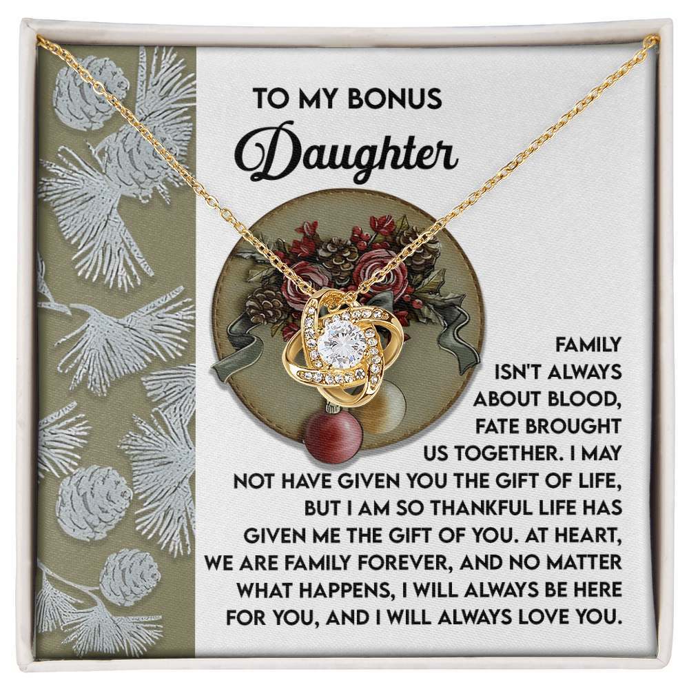 To My Bonus Daughter, At Heart We Are Family Forever