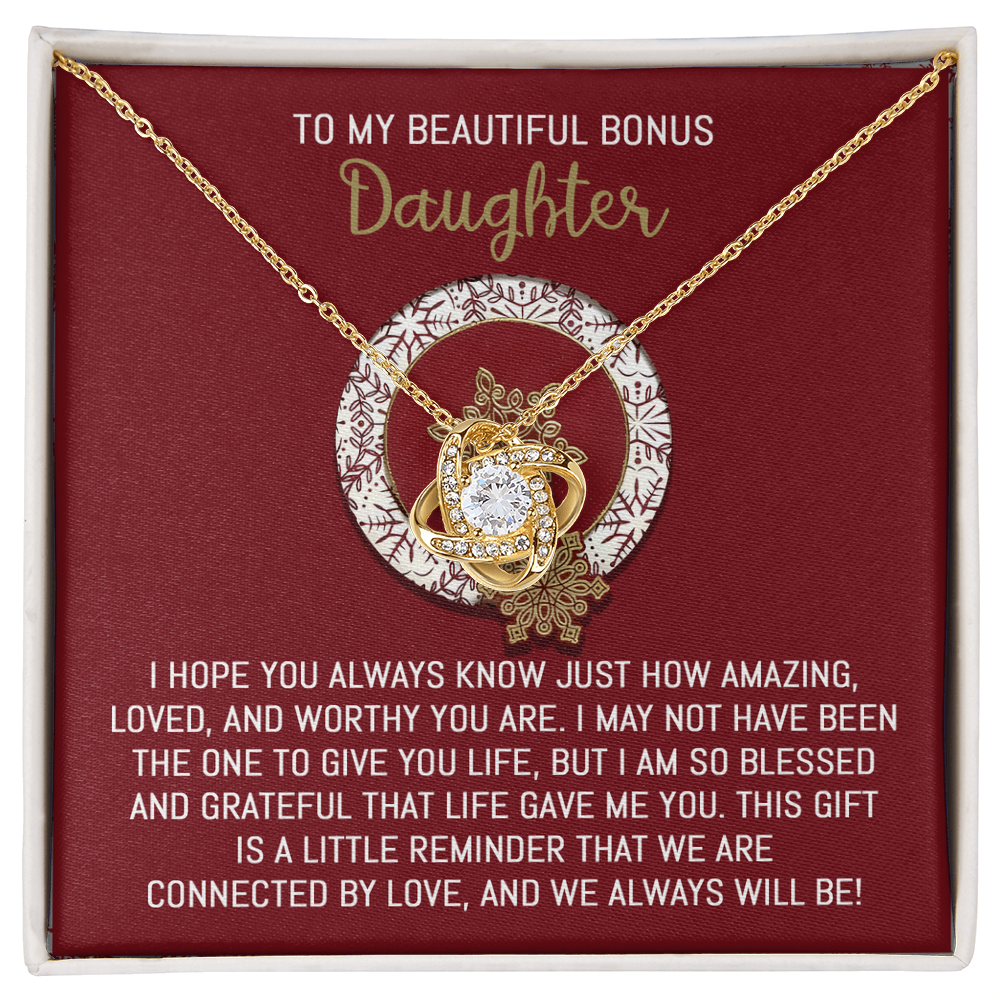 To My Bonus Daughter, Always Connected by Love