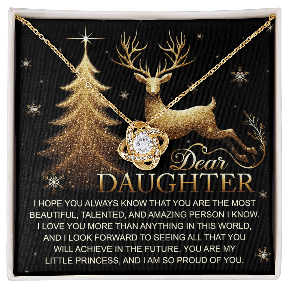 Dear Daughter, You Are My Greatest Joy – Christmas Necklace Gift