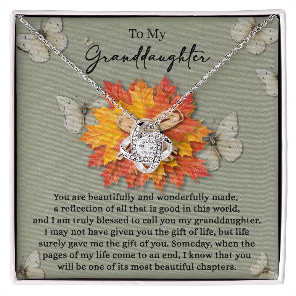 The Gift of You Love Knot Necklace for Granddaughter