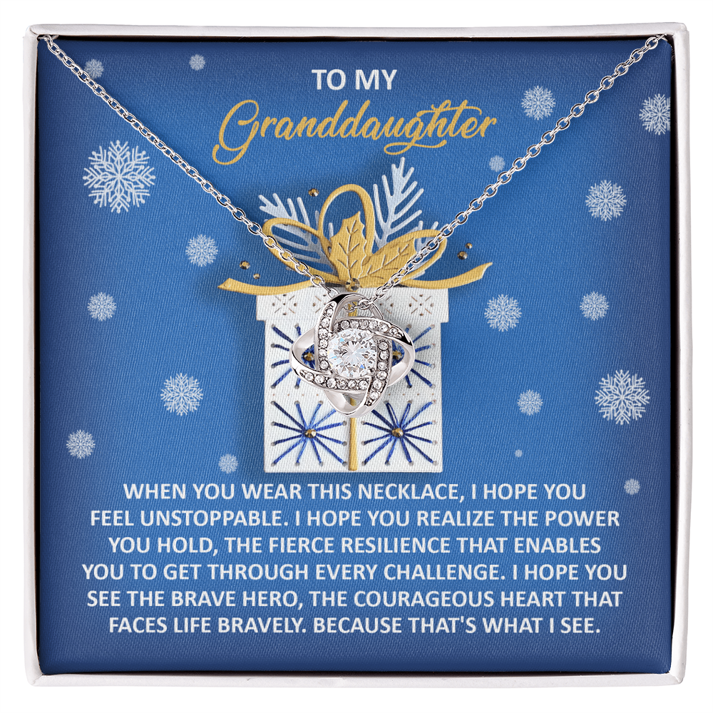 Granddaughter Gift for Christmas - Brave Hero with a Courageous Heart