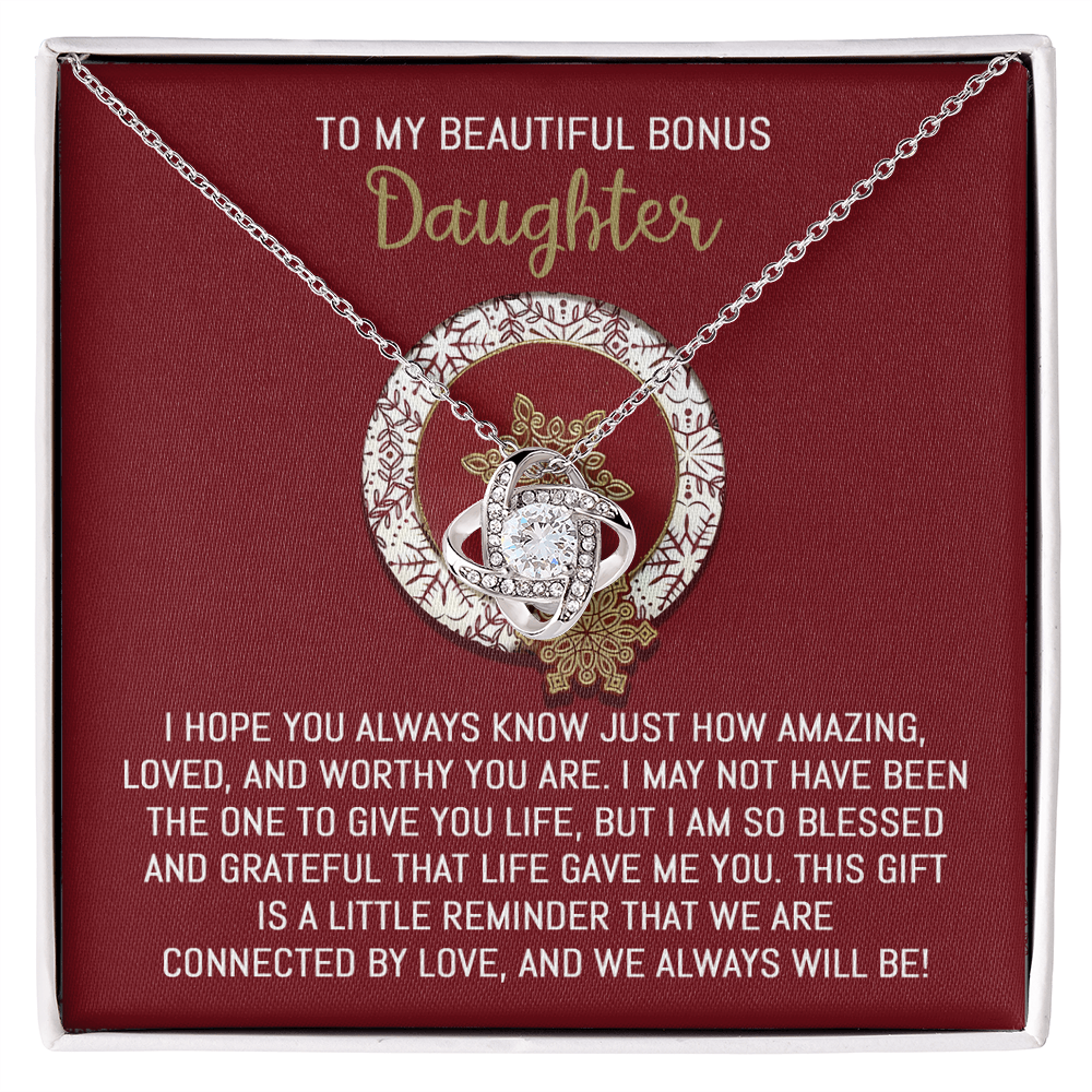 To My Bonus Daughter, Always Connected by Love