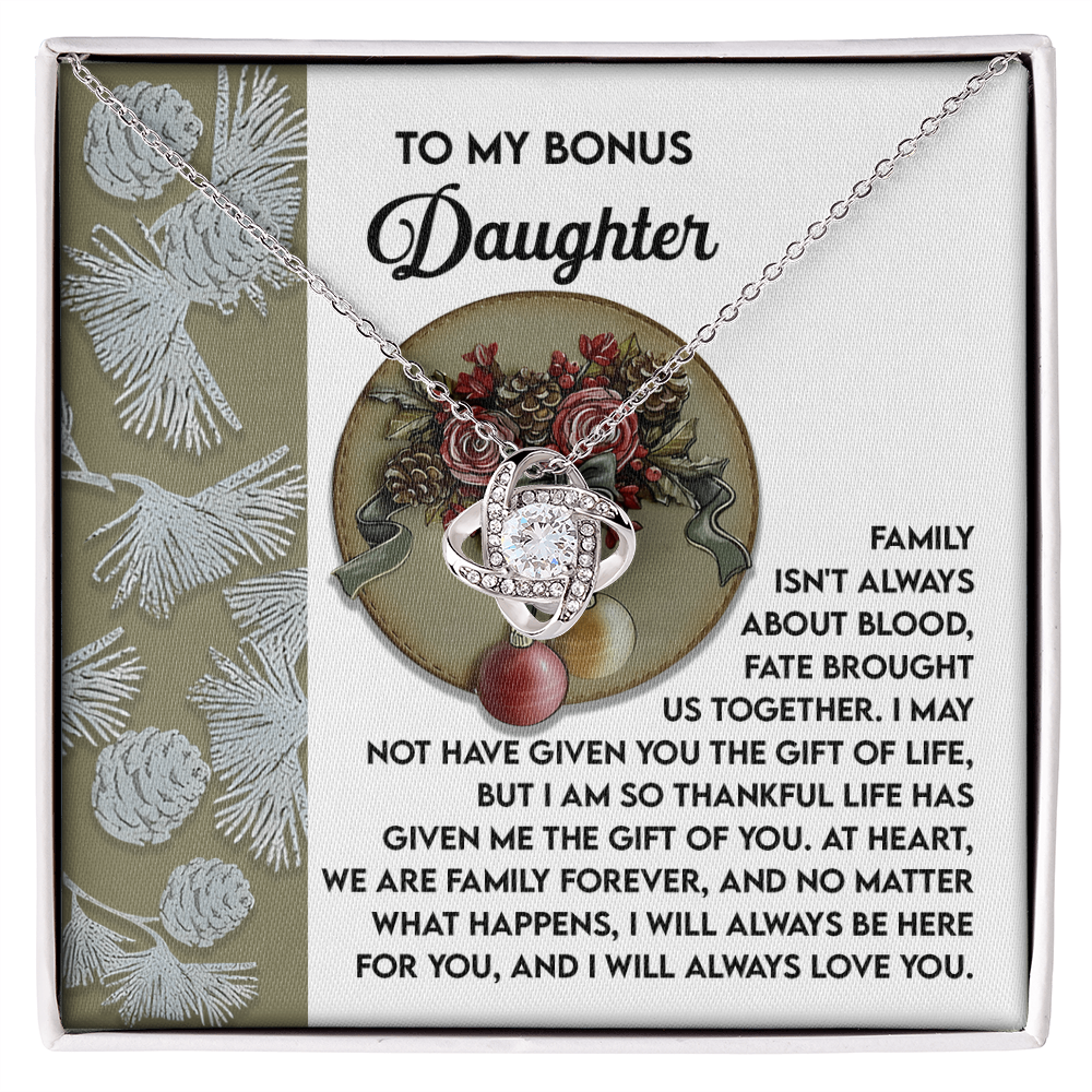 To My Bonus Daughter, At Heart We Are Family Forever
